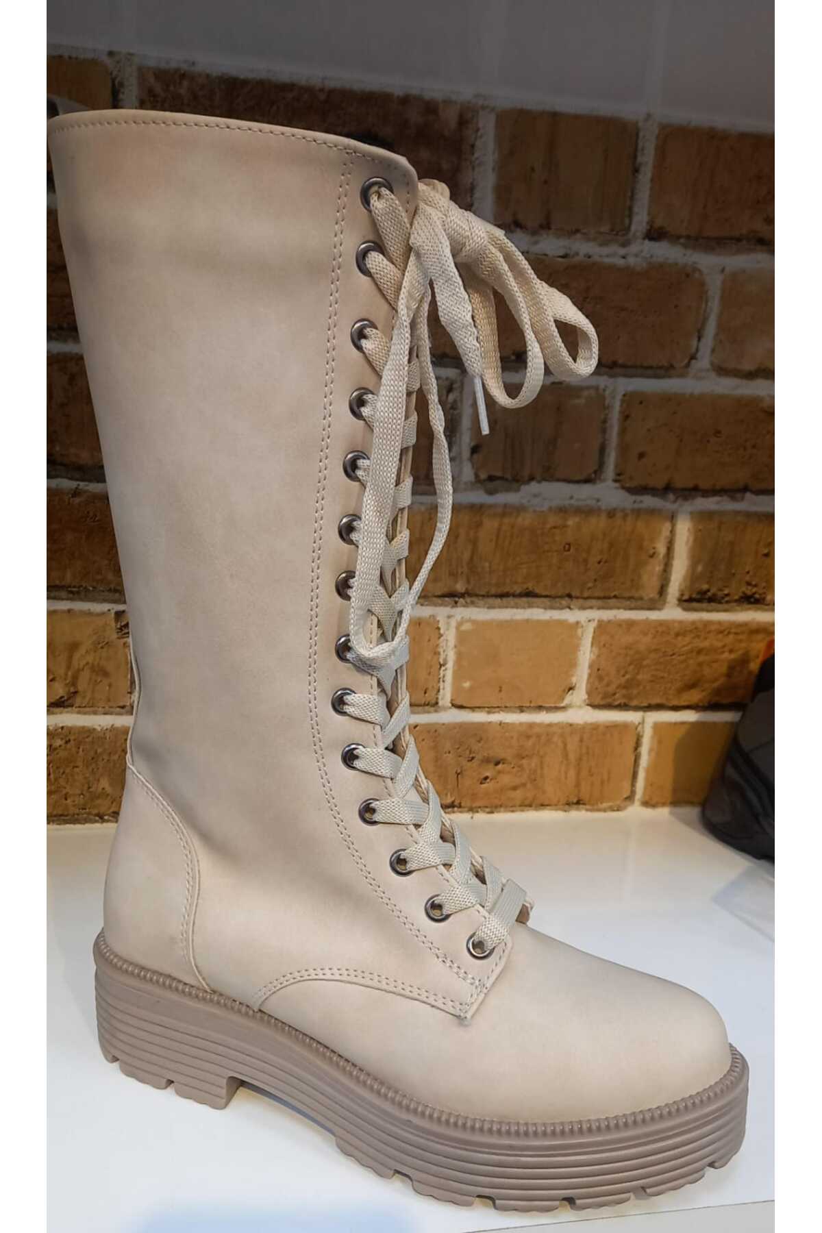 SHOES FERMUARLI ORTAPEDİK YARIM BOY DİZALTI KAYMAZ TABAN ÇİZME / Beden : 37 / Cinsiyet : Kadın / Kız