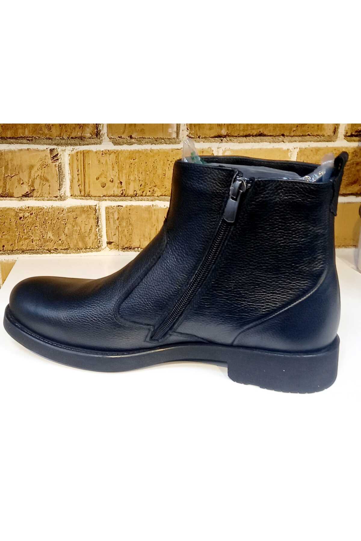 SHOES BİRİNCİ SINIF HAKİKİ DERİ FERMUARLI ORTOPEDİK TABAN TARZ BOTLAR / Beden : 42 / Cinsiyet : Erkek