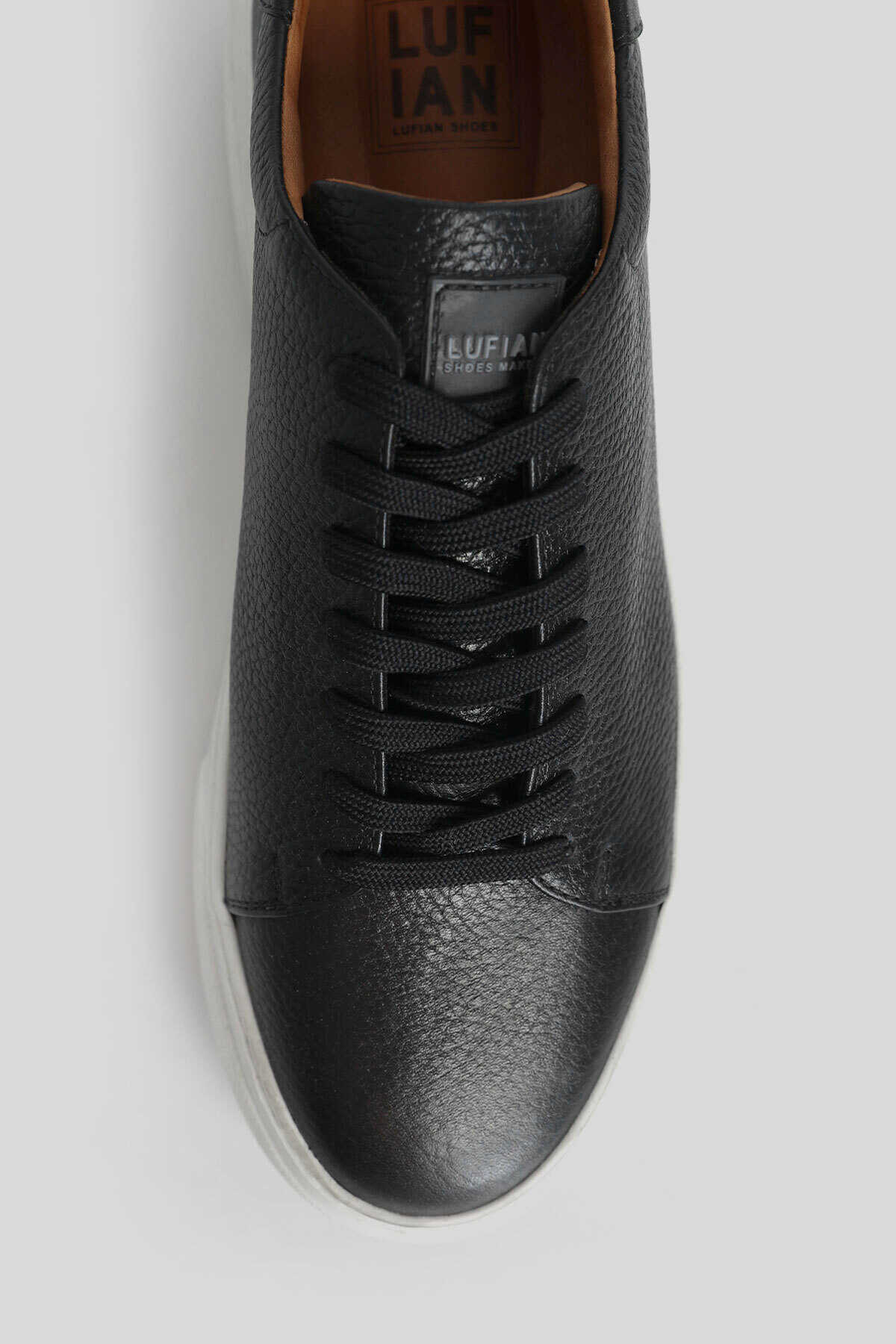 Tommy Erkek Sunni Deri Sneaker Ayakkabı Siyah / Beden : 42 / Cinsiyet : Erkek