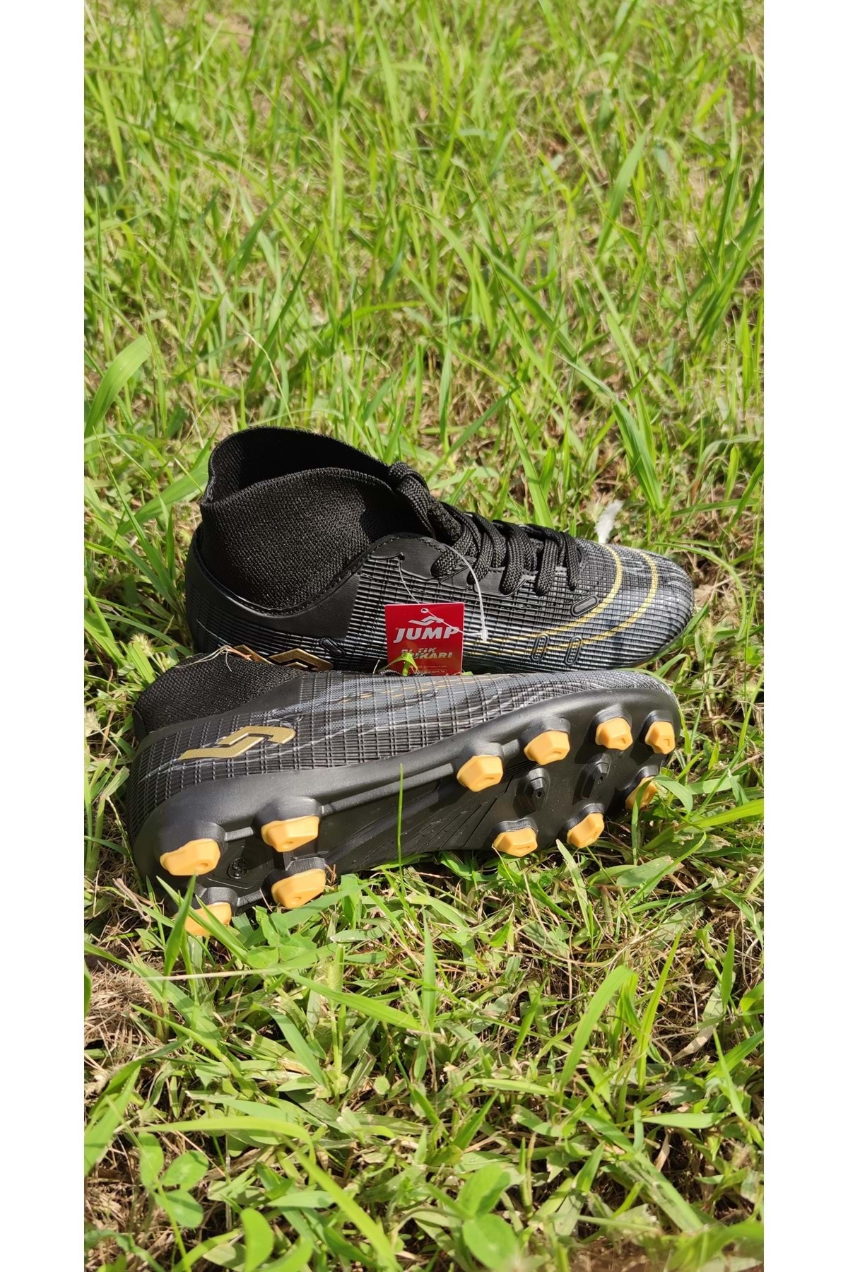 - 29676 - Unısex Çoraplı Krampon Ayakkabı Siyah-sarı / Beden : 42 / Cinsiyet : Unisex