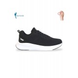 1810-29537 Anatomik Tabanlı Triko Kumaş Sneakers Ayakkabı - NKT01810-siyah beyaz-40 / Beden : 43 / Cinsiyet : Unisex