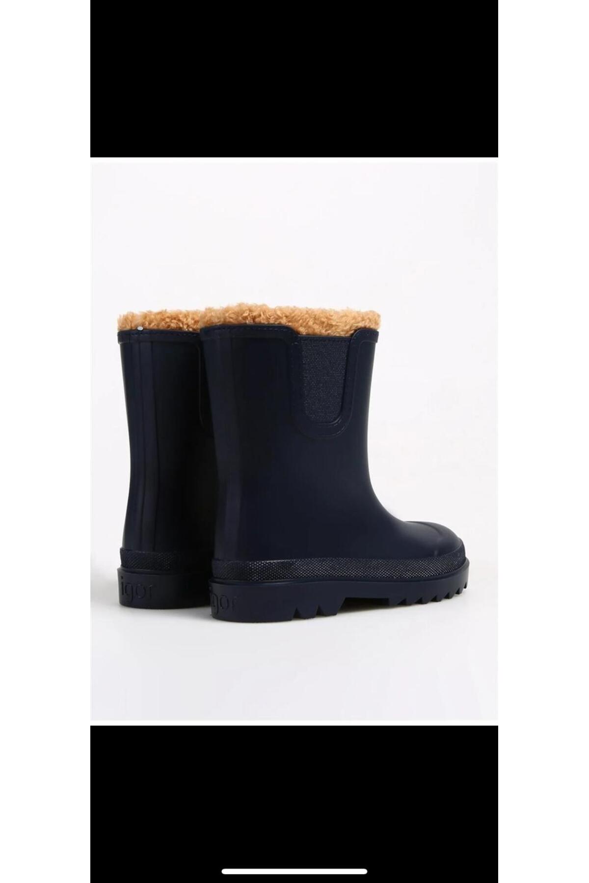 W10290 -003TOKIO BORREGUITO LACİVERT KIŞLIK ÇOCUK ÇİZME BOT / Beden : 22 / Cinsiyet : Unisex