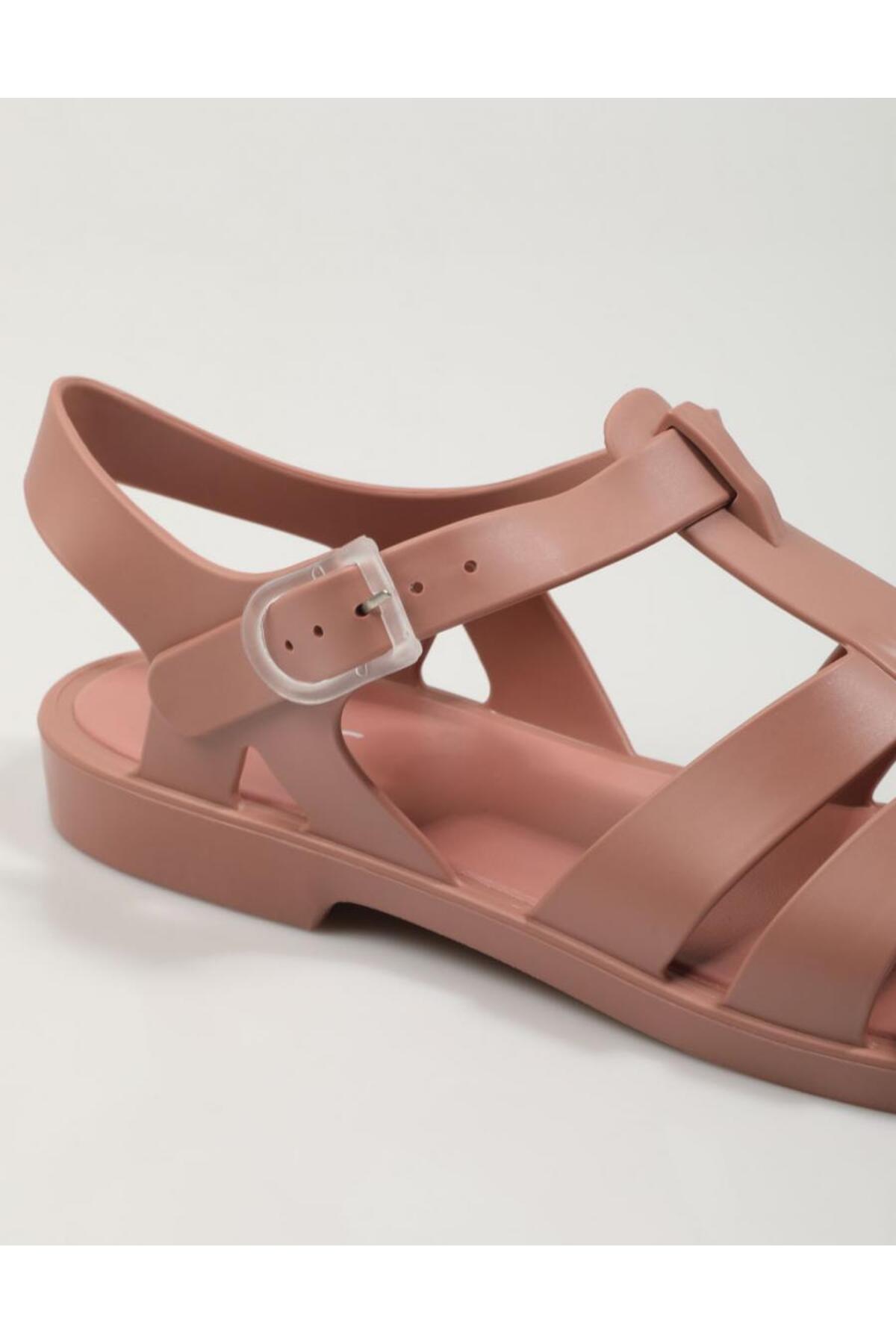 Kadın Kir Tutmaz, Suya Dayanıklı Gül Kurusu Sandalet S10259-010 / Beden : 37 / Cinsiyet : Unisex