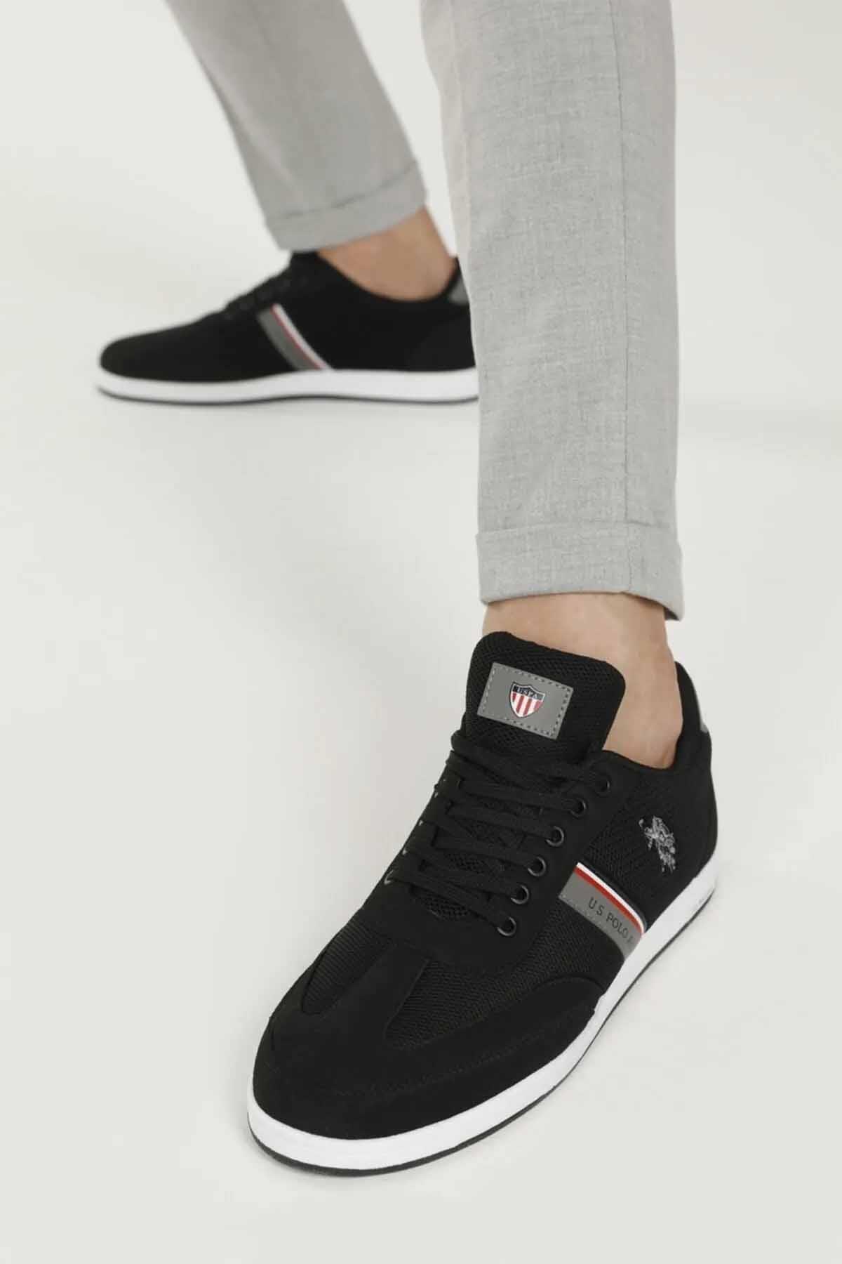 US Polo Kares Erkek Günlük Spor Ayakkabı 100910454-2Siyah / Beden : 40 / Cinsiyet : Kadın / Kız