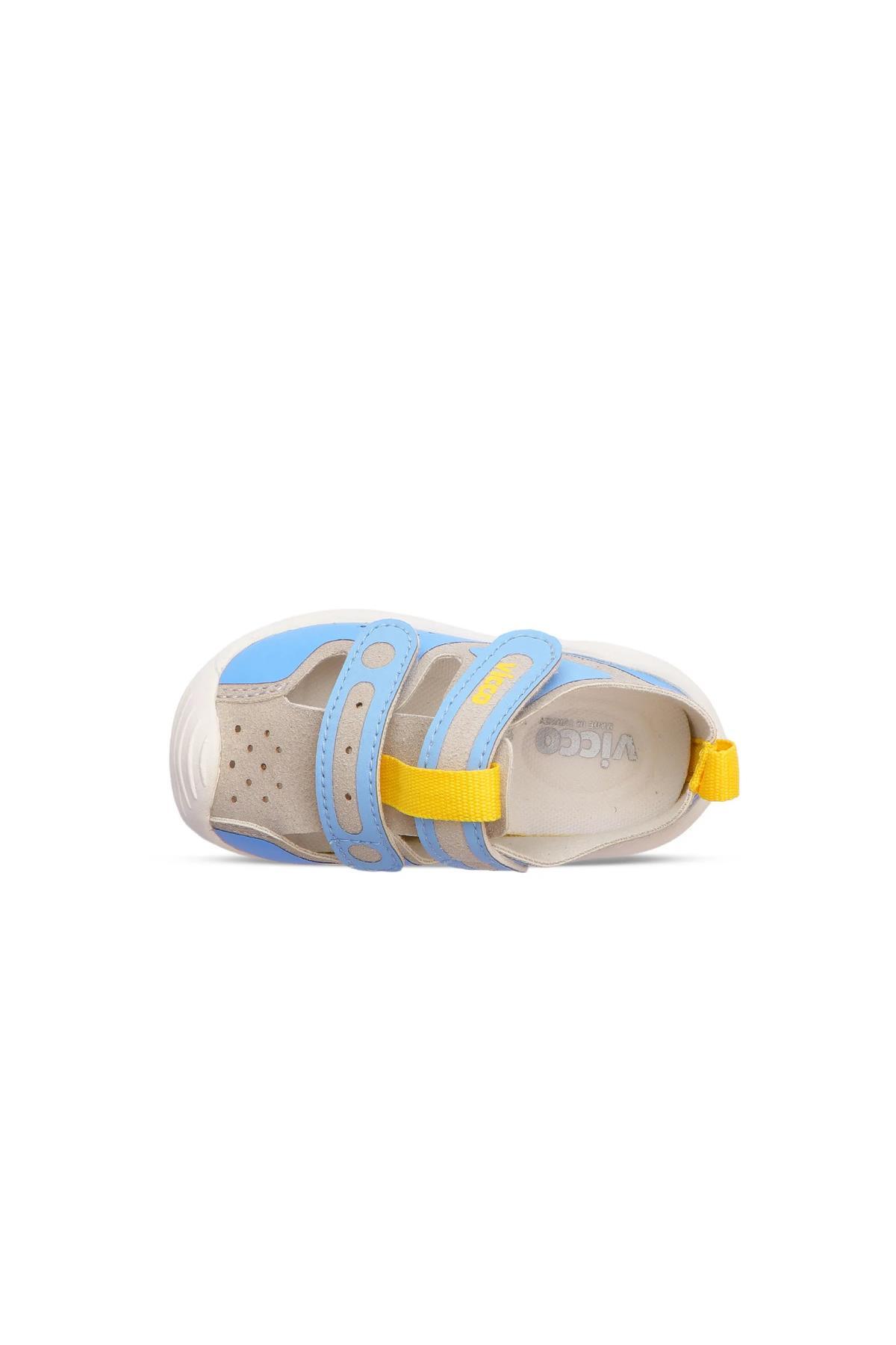 950.E24Y.214 Riga İlk Adım Yazlık Spor Ayakkabı Kot (Geniş Kalıp) / Beden : 22 / Cinsiyet : Unisex