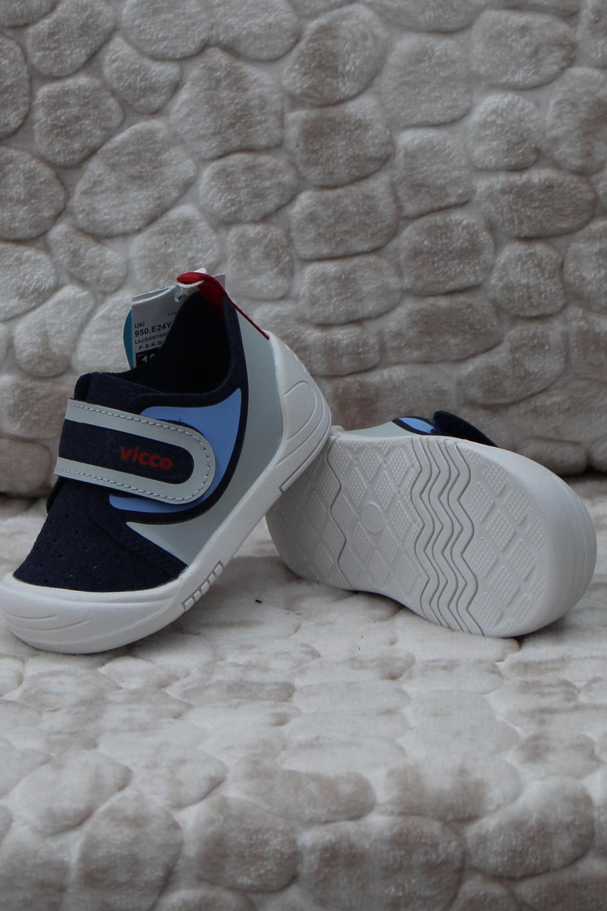 950.E24Y.166 Uki Lacivert Anatomik İlk Adım Erkek Çocuk Ayakkabı / Beden : 23 / Cinsiyet : Erkek