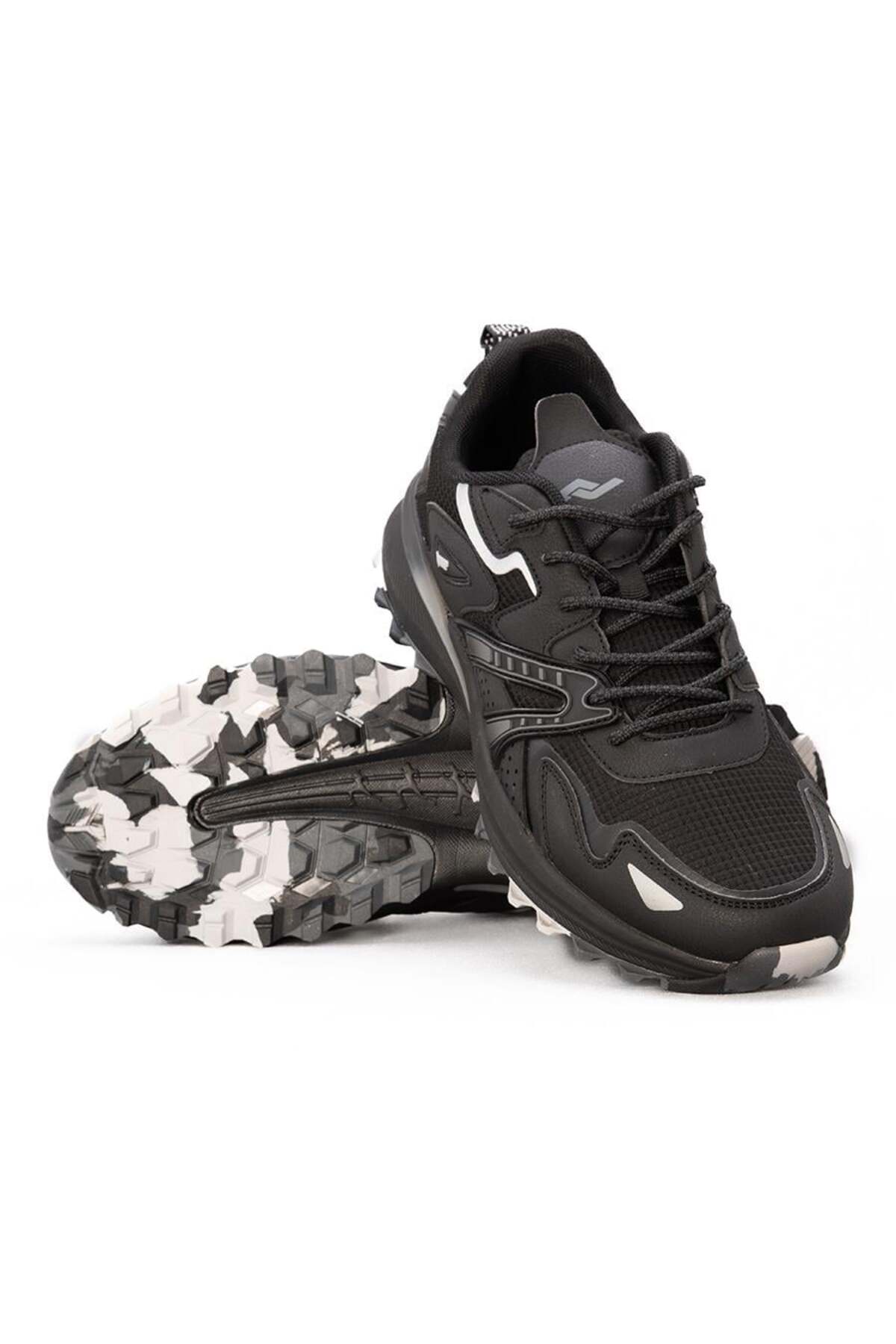 29725 Siyah Düz Anatomik İç Taban Nefes Alan Sneaker Memory Foam Hafızalı Ortopedik Spor Ayakkabı / Beden : 40 / Cinsiyet : Unisex