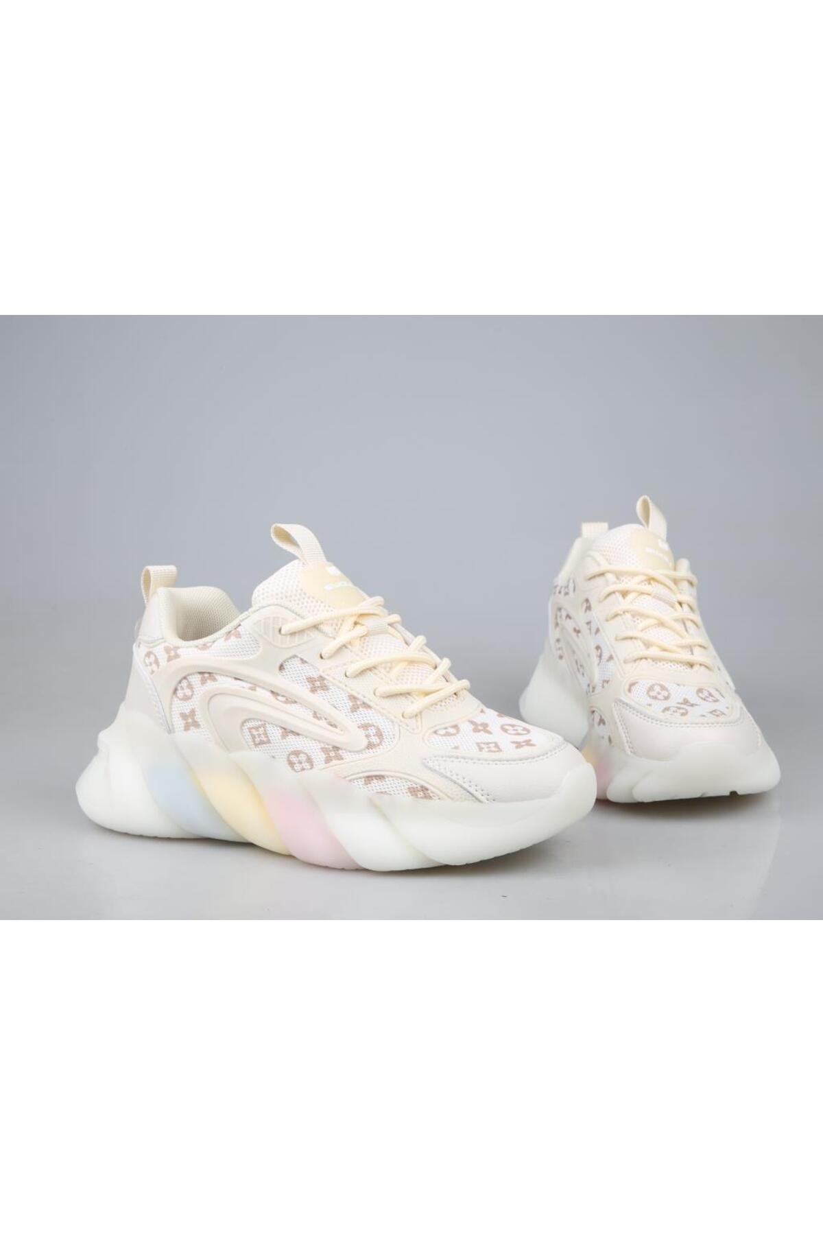 241-1031 Bej Kadın Sneakers / Beden : 40 / Cinsiyet : Kadın / Kız