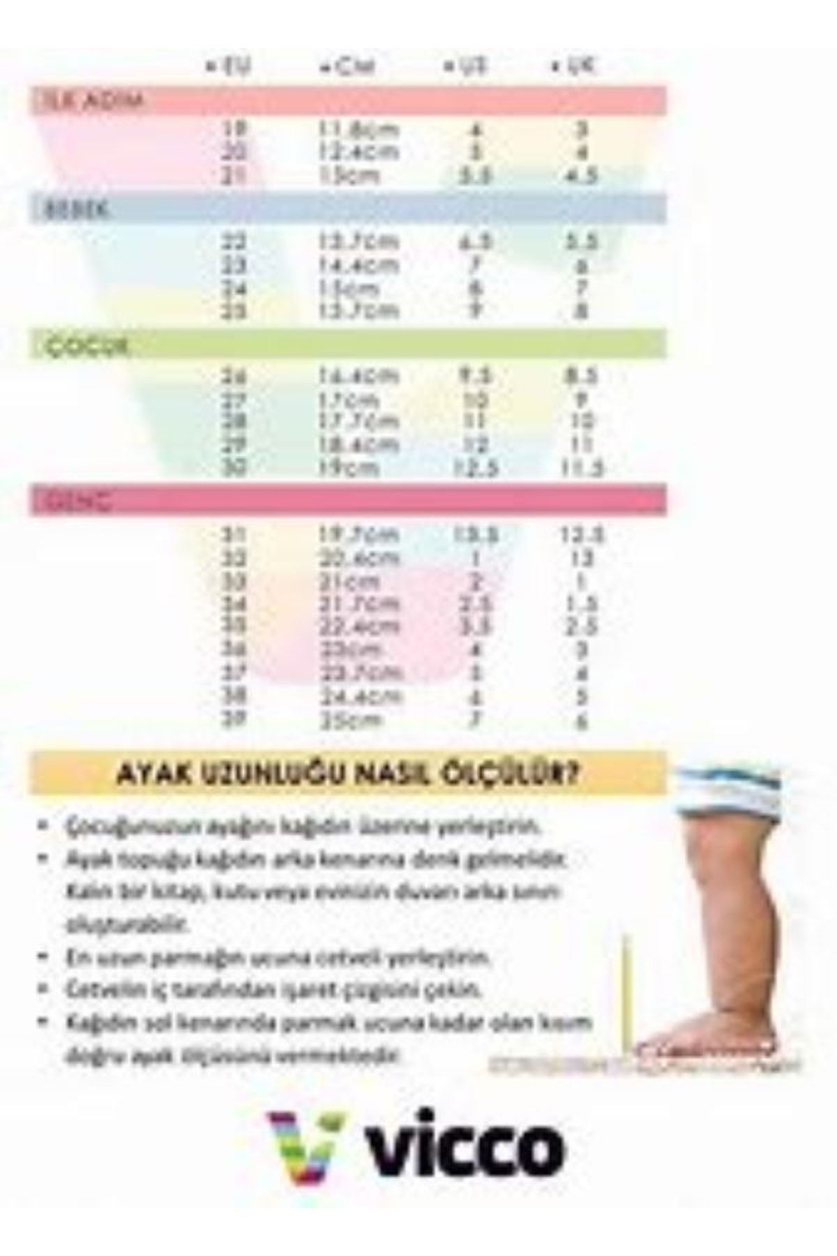 VİCCO YARD YARIM BİLEK SPOR BOT / Beden : 34 / Cinsiyet : Erkek