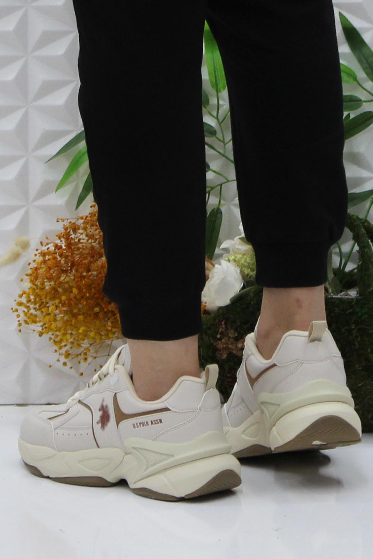 U.S. Polo Assn. Isabella Bej Rahat Orijinal Ürün Kadın Spor Ayakkabı Sneaker / Beden : 39 / Cinsiyet : Kadın / Kız