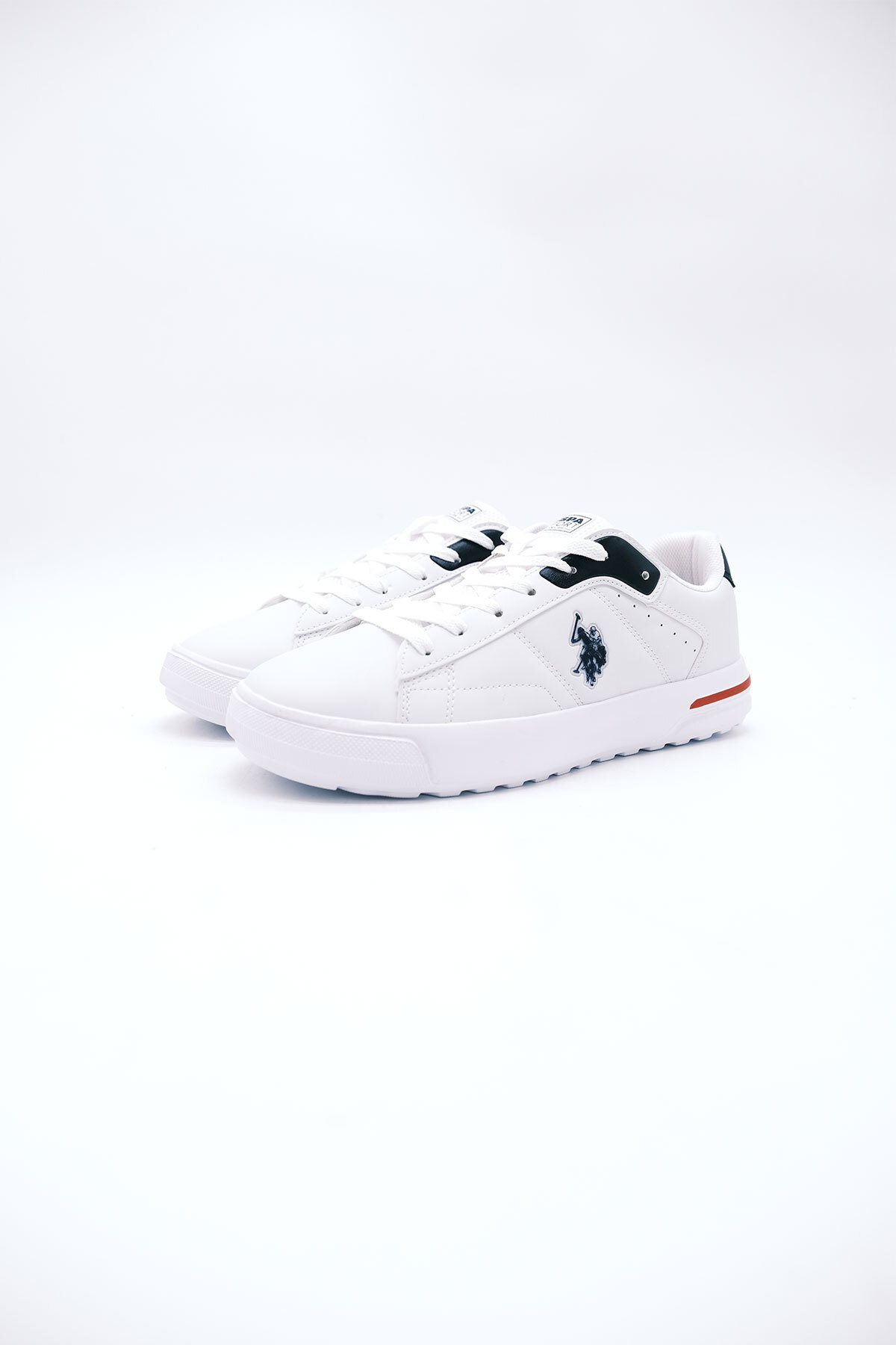 4W Mango 4Pr U.S. Polo Assn. Erkek Spor Ayakkabı A101812353 BEYAZ/LACİVERT / Beden : 44 / Cinsiyet : Erkek