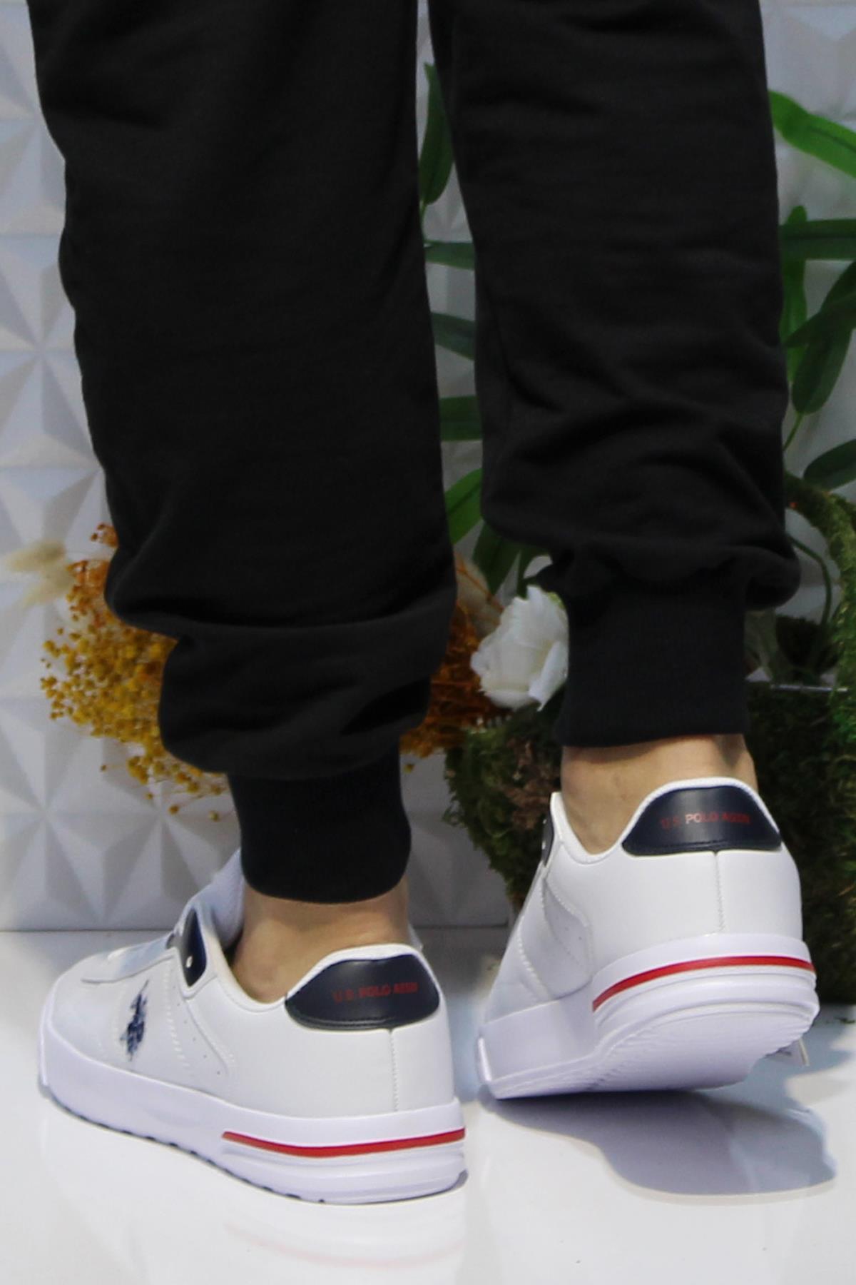 U.S. Polo Assn. Mango Beyaz Rahat Orijinal Ürün Hafif Sneaker Erkek Ayakkabı / Beden : 42 / Cinsiyet : Erkek