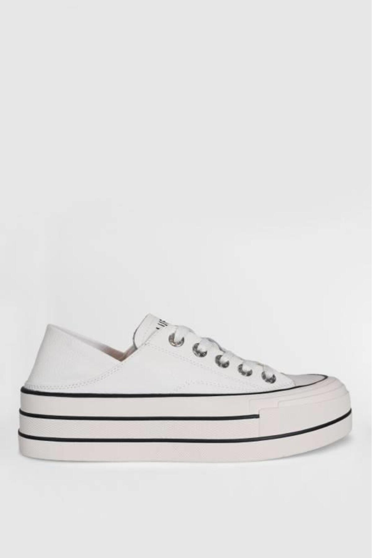 PAMELA HAKİKİ DERİ 5CM KALIN TABAN SNEAKER SPOR AYAKKABI KADIN / Beden : 40 / Cinsiyet : Kadın / Kız