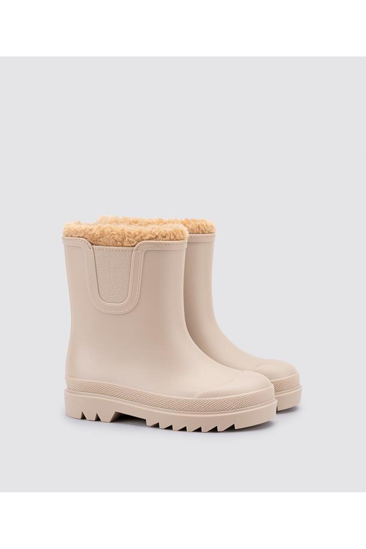 Tokıo W10290 Kürklü Çocuk Yağmur Botu BEJ / Beden : 26 / Cinsiyet : Unisex