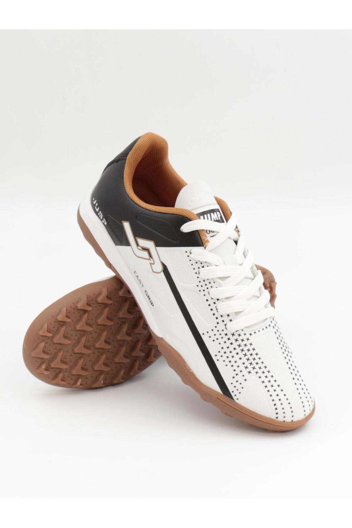 30548 Beyaz Siyah 40-45 Erkek Kauçuk Taban Halı Saha / Beden : 43 / Cinsiyet : Erkek