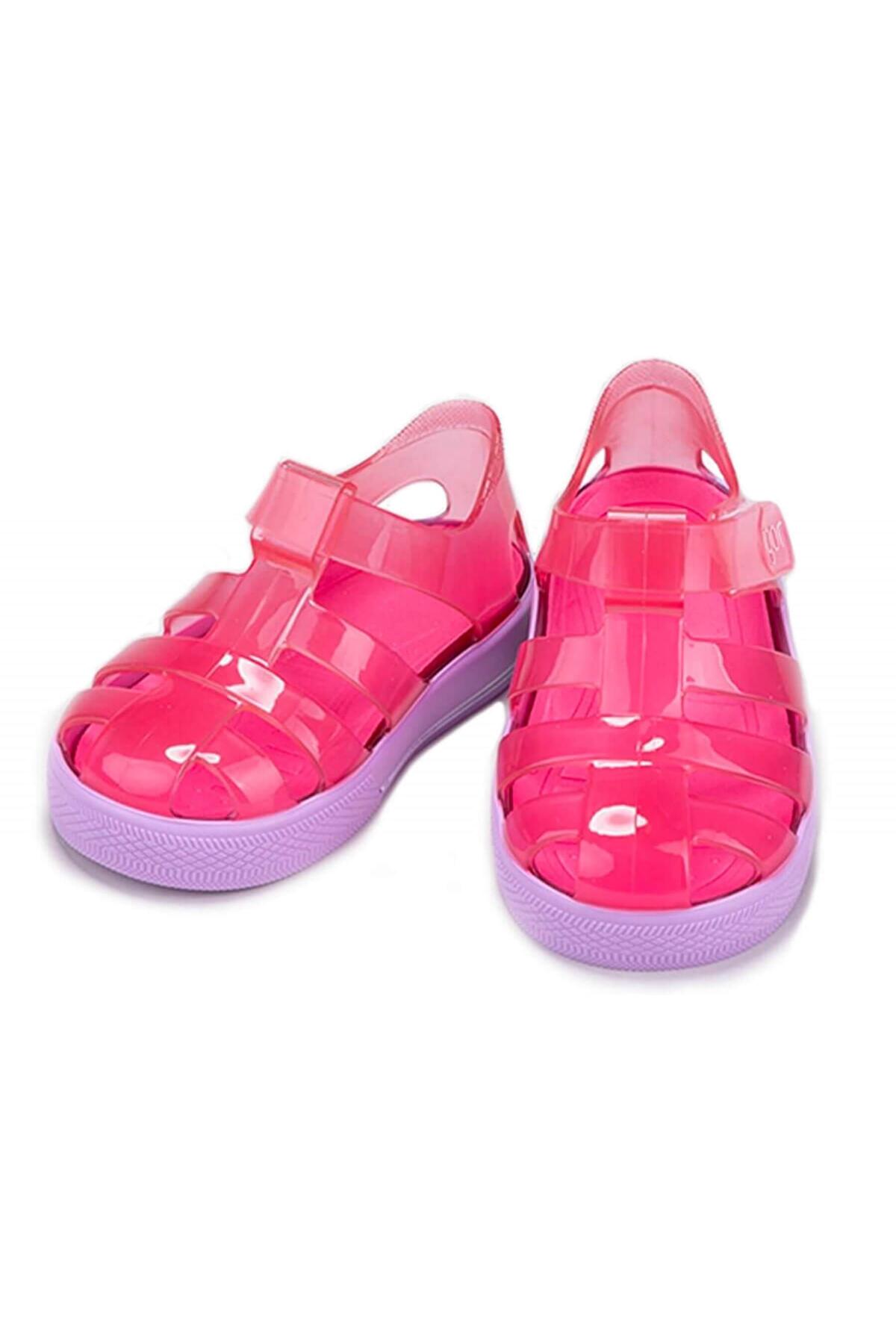 S10270 Star Bicolor Çocuk Sandalet Fuşya-Lila / Beden : 23 / Cinsiyet : Unisex