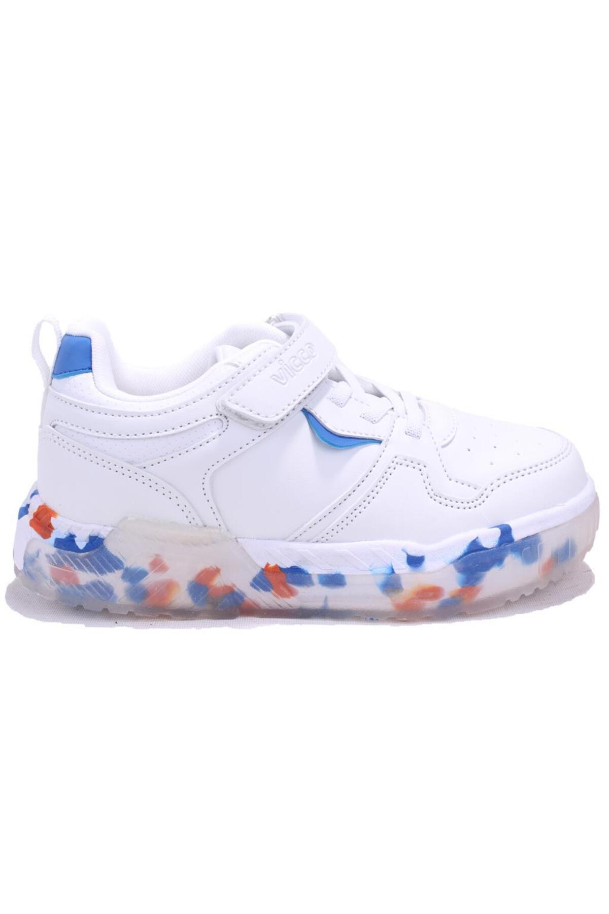 Monaco 346F24K304 Beyaz Mavi Ortopedik Günlük Erkek Çocuk Spor Ayakkabı / Beden : 34 / Cinsiyet : Erkek