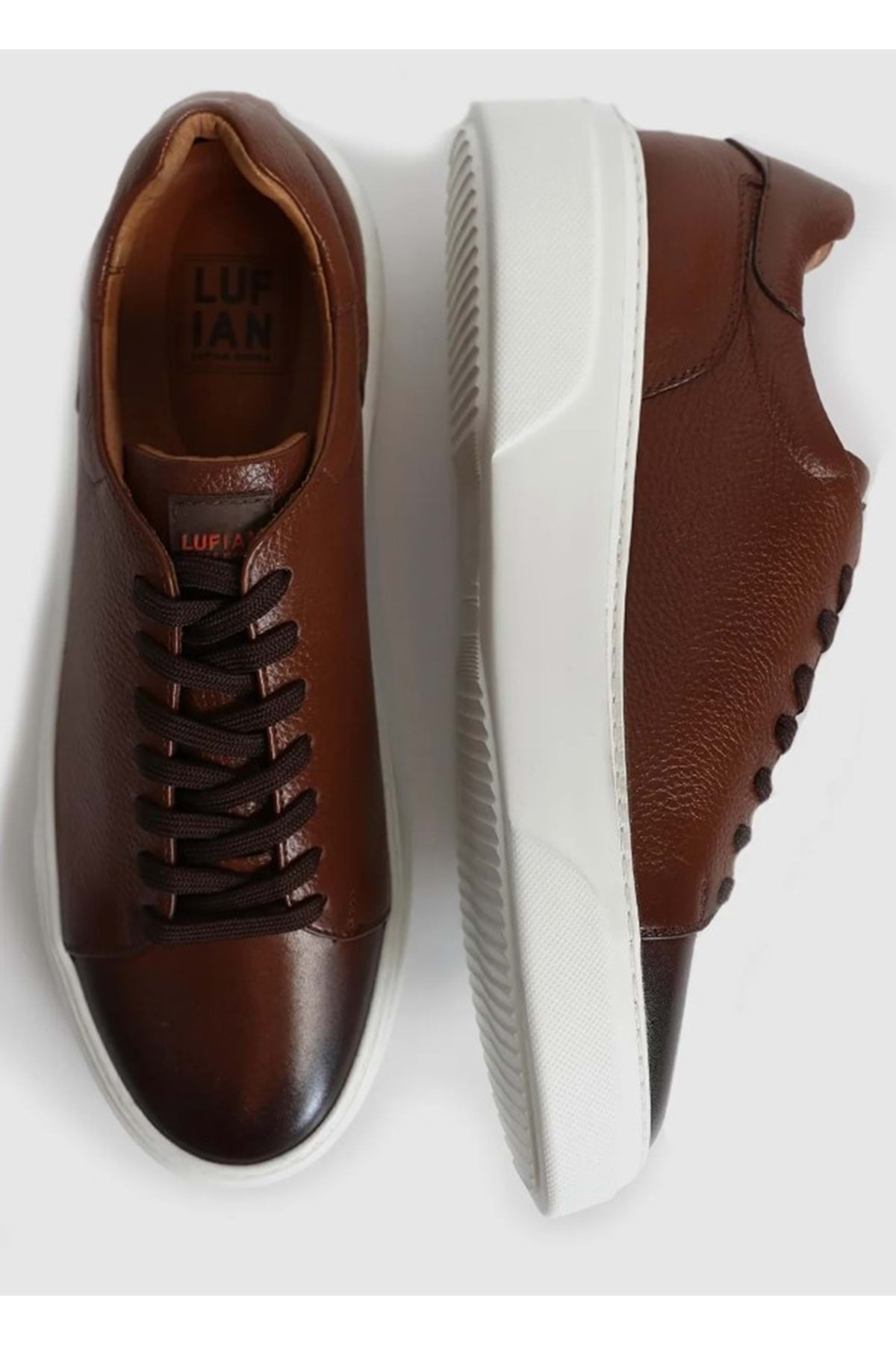 111230187 Tommy Casual Deri Erkek Sneaker Ayakkabı TABA / Beden : 41 / Cinsiyet : Erkek