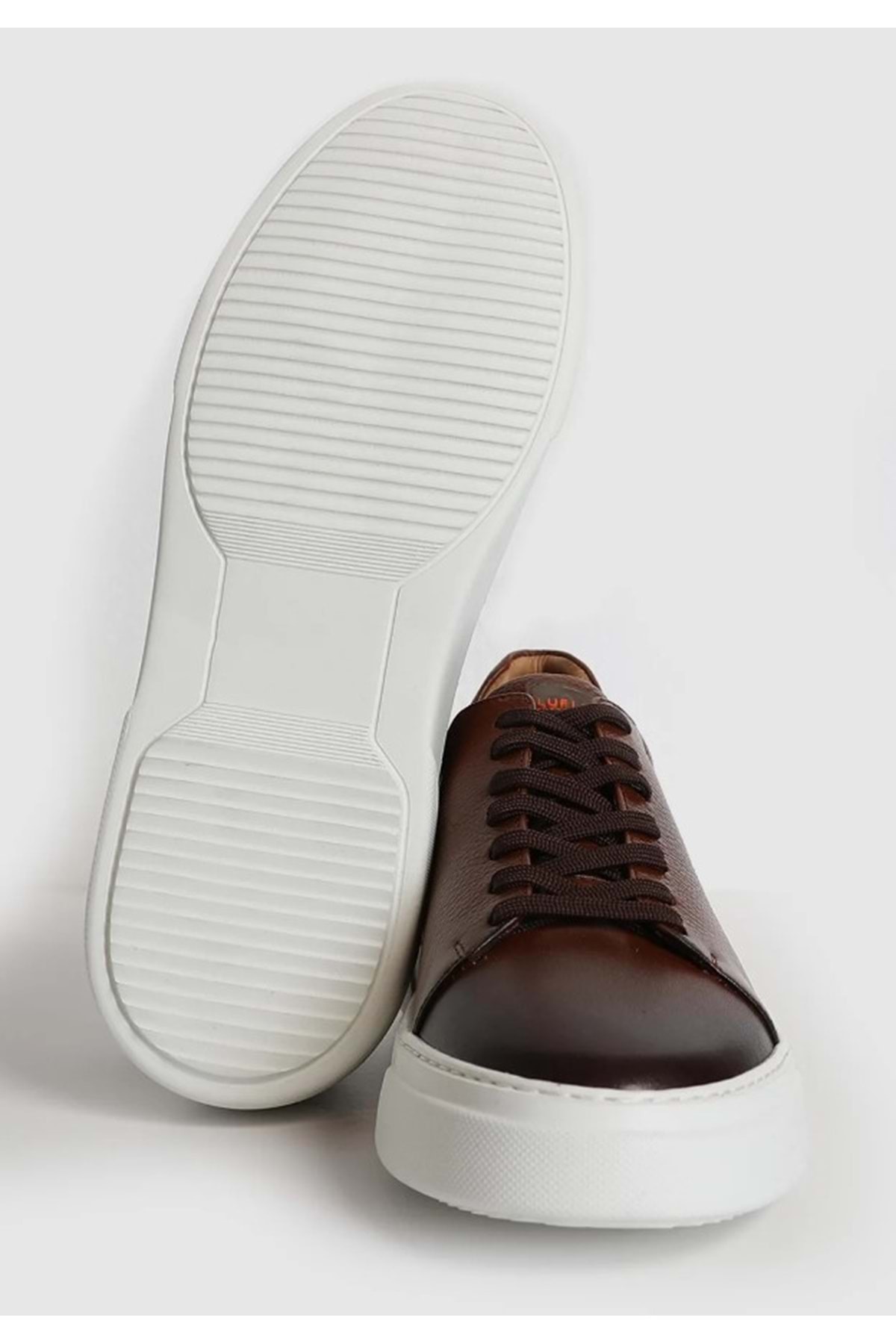 111230187 Tommy Casual Deri Erkek Sneaker Ayakkabı TABA / Beden : 43 / Cinsiyet : Erkek