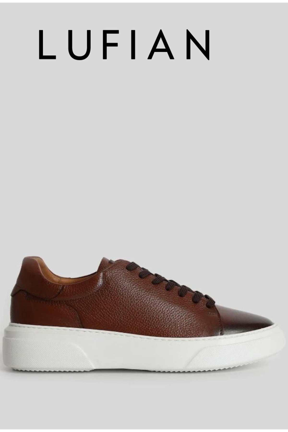 111230187 Tommy Casual Deri Erkek Sneaker Ayakkabı TABA / Beden : 42 / Cinsiyet : Erkek