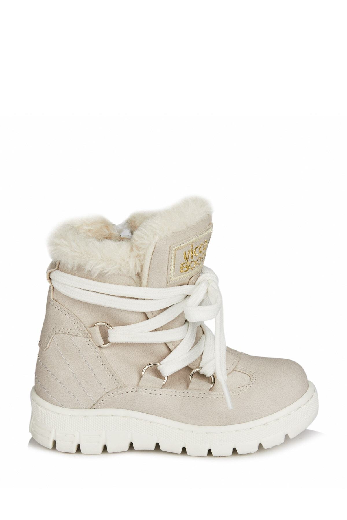 Kappa Kürklü Kız Bebek Bej Bot / Beden : 26 / Cinsiyet : Kadın / Kız