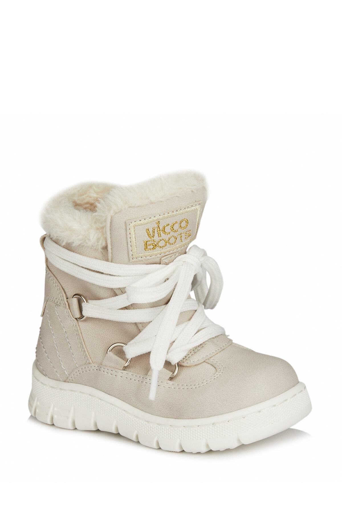 Kappa Kürklü Kız Bebek Bej Bot / Beden : 28 / Cinsiyet : Kadın / Kız