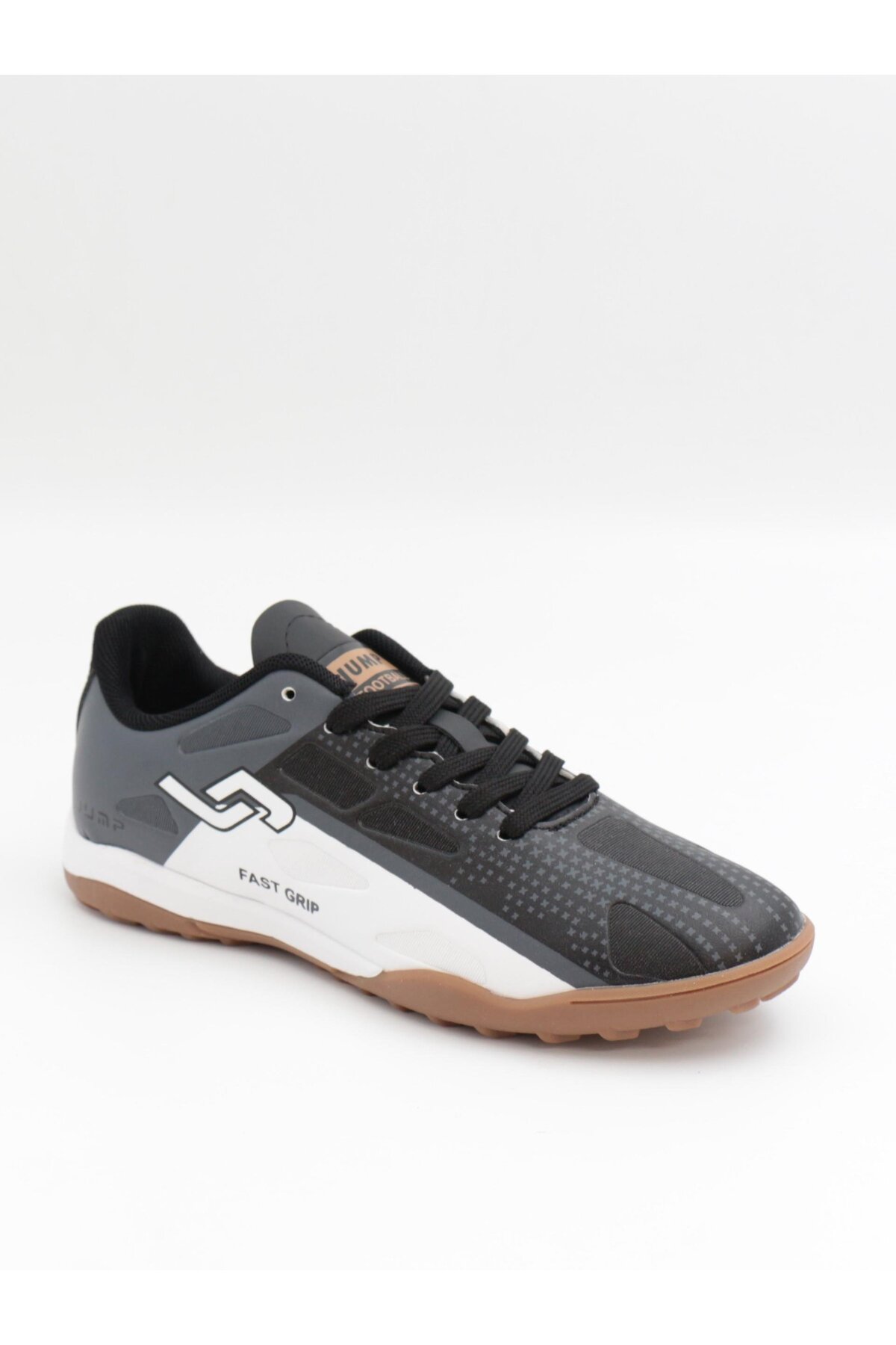 30548 Siyah Beyaz GRİ Detay Çim Saha Halı Saha Futbol Ayakkabı / Beden : 42 / Cinsiyet : Unisex