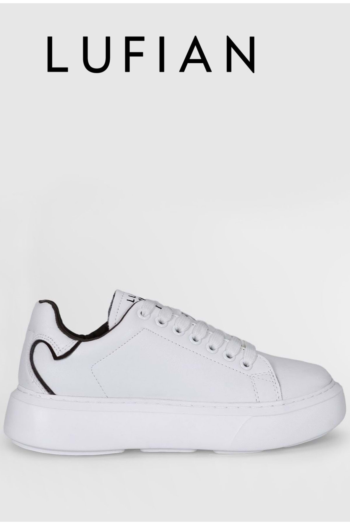 121230016 Amy Sneaker Unisex Deri Spor Ayakkabı BEYAZ / Beden : 38 / Cinsiyet : Unisex