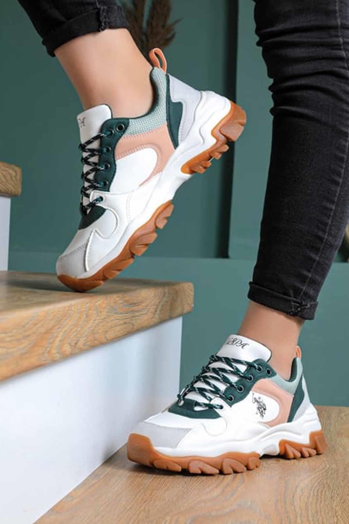 US Polo TRACKY B-3 Kadın Günlük Spor Ayakkabı 100551452-3BEYAZ / Beden : 40 / Cinsiyet : Kadın / Kız