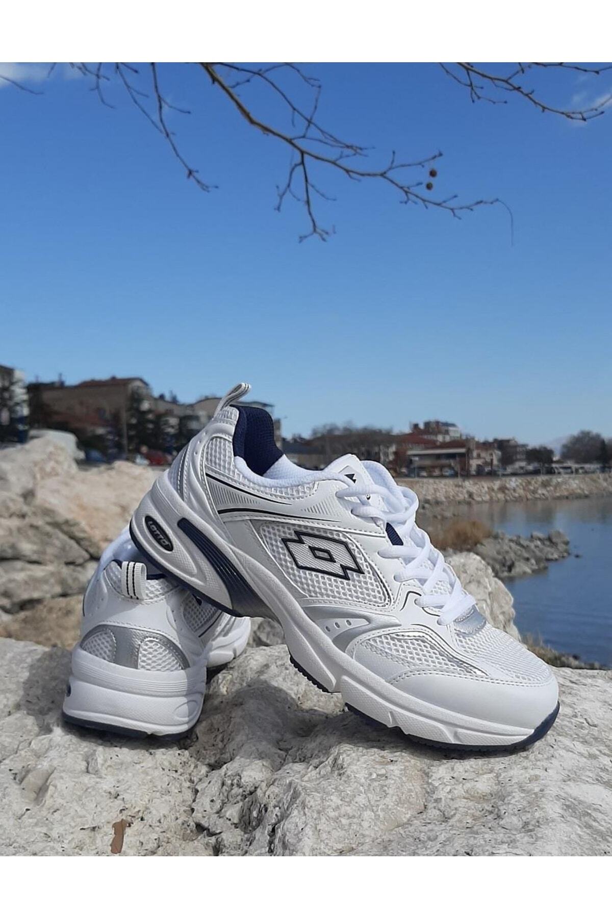 Athens Beyaz-laci Hafızalı Ortopedik Hafif Spor Ayakkabı / Beden : 44 / Cinsiyet : Erkek