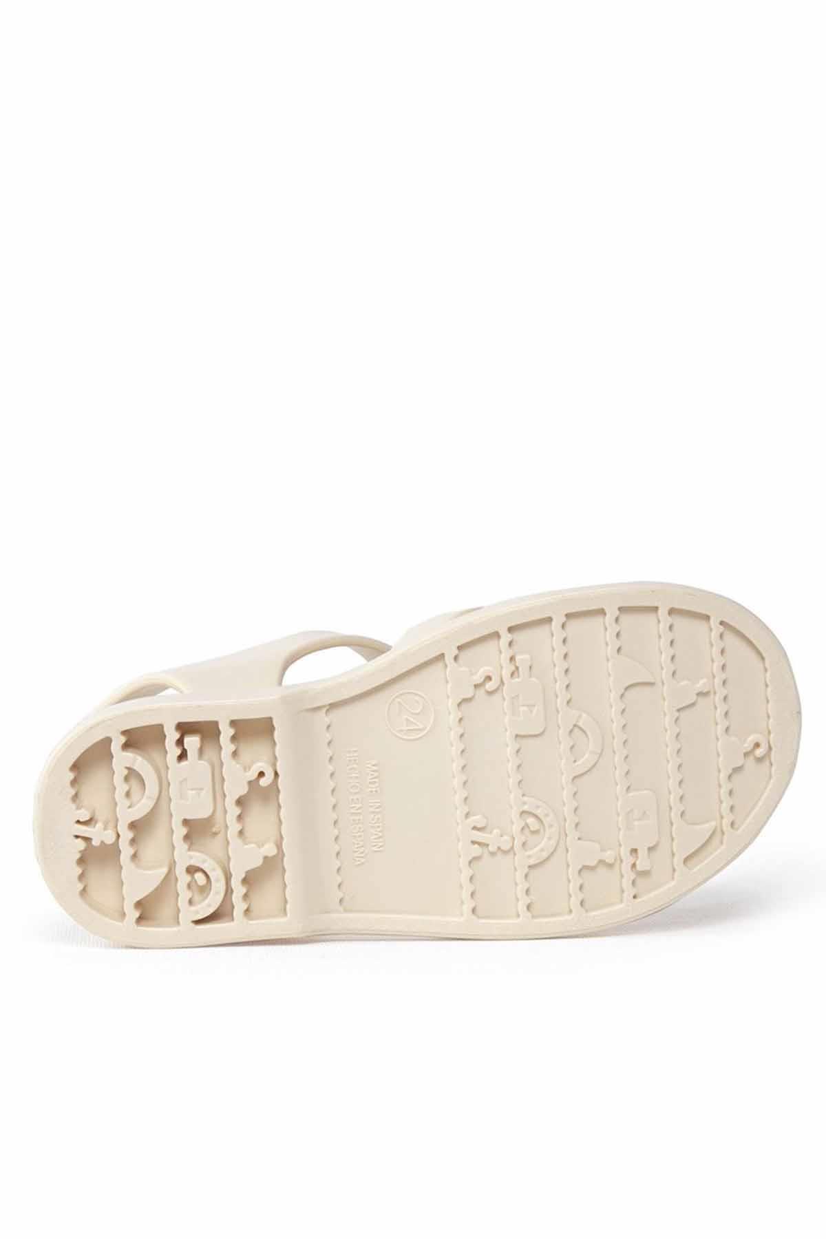 Clasica Velcro Çocuk Sandalet Ayakkabı S10288-079Marfil / Beden : 27 / Cinsiyet : Unisex