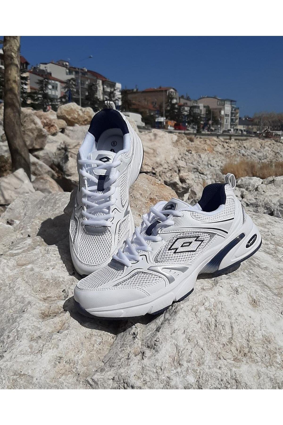 Athens Beyaz-laci Hafızalı Ortopedik Hafif Spor Ayakkabı / Beden : 44 / Cinsiyet : Erkek