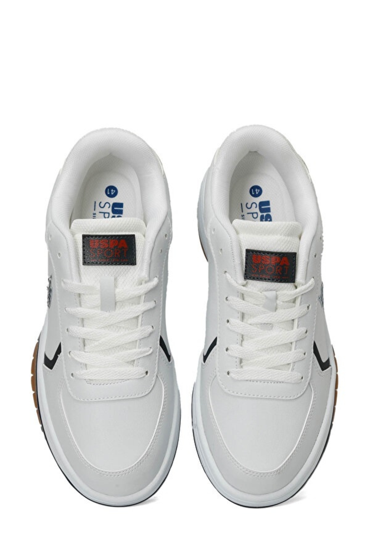 U.S. Polo Assn. Bautısta 4Pr Beyaz-Lacivert Erkek Sneaker A101812163 4W / Beden : 44 / Cinsiyet : Erkek