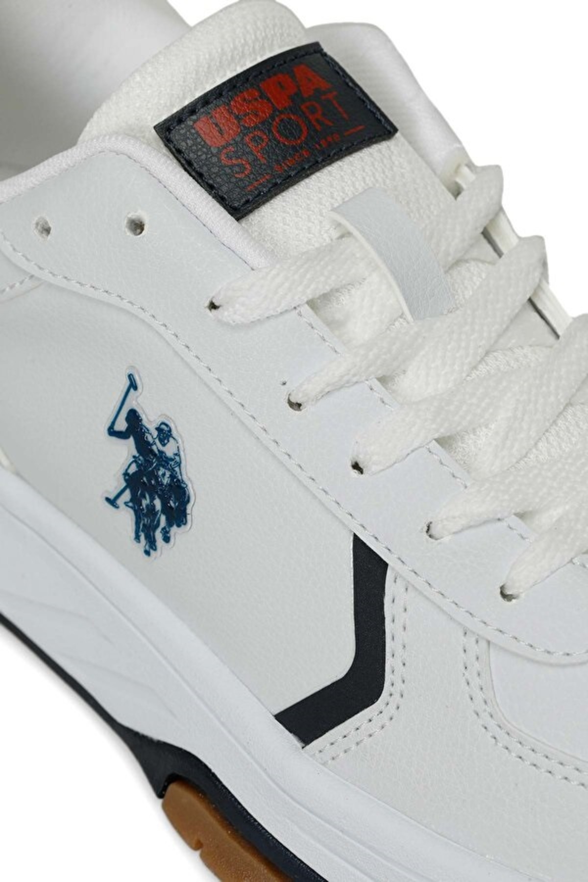 U.S. Polo Assn. Bautısta 4Pr Beyaz-Lacivert Erkek Sneaker A101812163 4W / Beden : 41 / Cinsiyet : Erkek