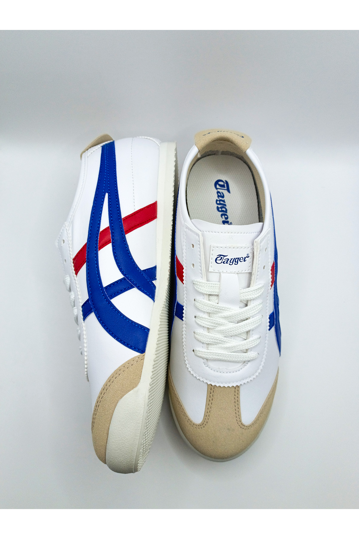 Günlük UNISEX Konforlu Rahat BEYAZ MAVİ SNEAKER AYAKKABI / Beden : 44 / Cinsiyet : Unisex