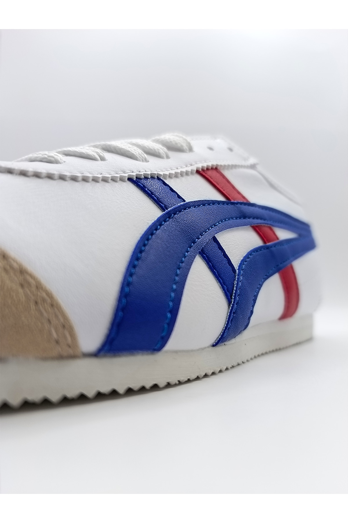 Günlük UNISEX Konforlu Rahat BEYAZ MAVİ SNEAKER AYAKKABI / Beden : 41 / Cinsiyet : Unisex