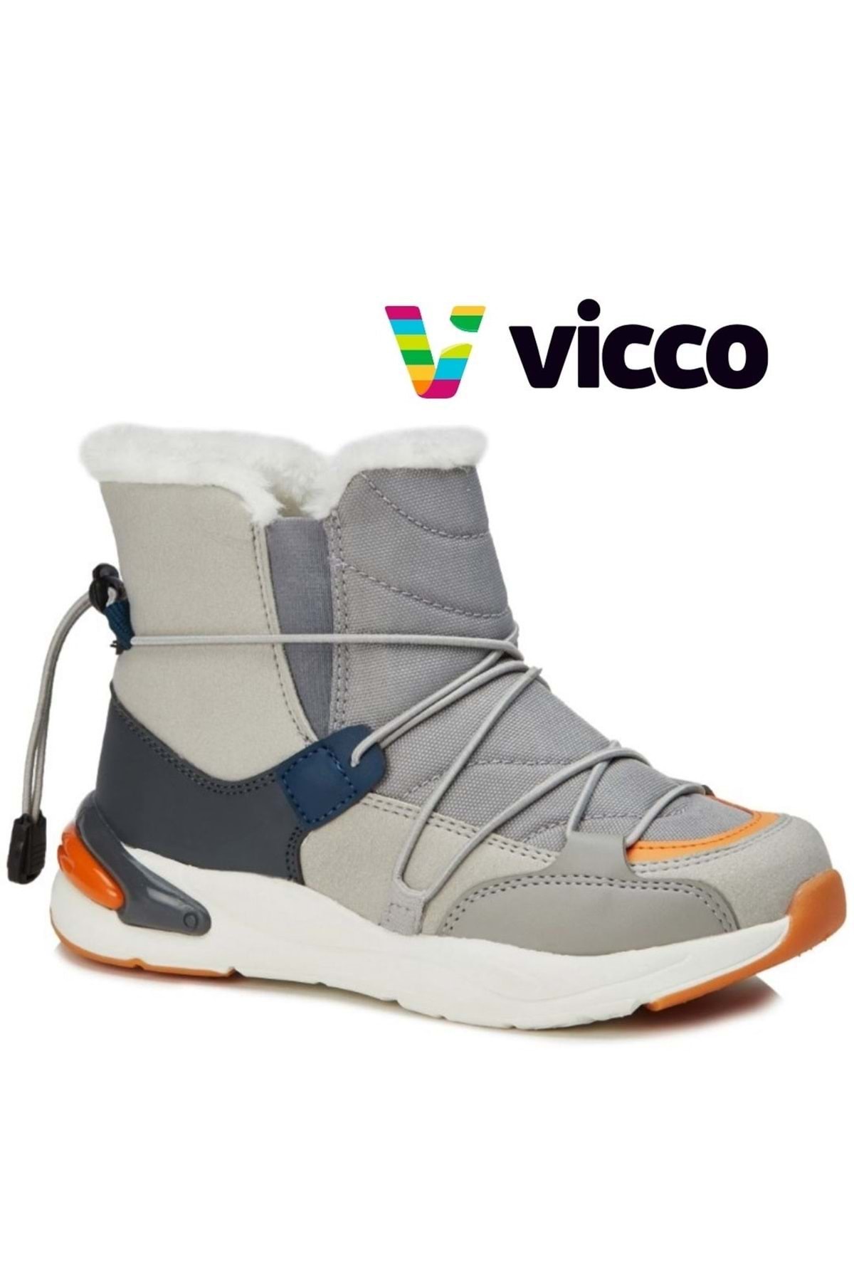 21k.368 Gri Kürklü Çocuk Bot VİCCO21K368GR / Beden : 33 / Cinsiyet : Unisex