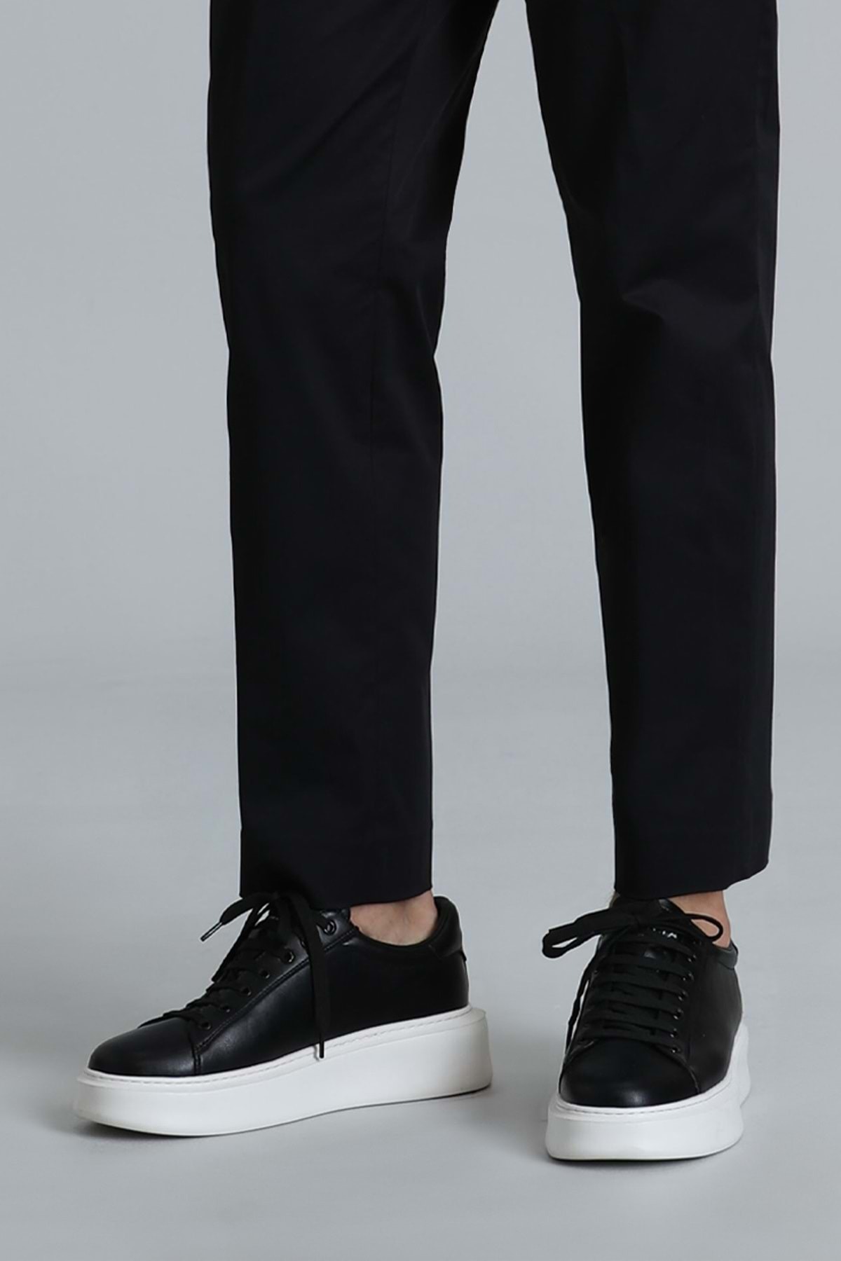 111230234 Gage Casual Erkek Sneaker Ayakkabı SİYAH-BEYAZ / Beden : 43 / Cinsiyet : Erkek