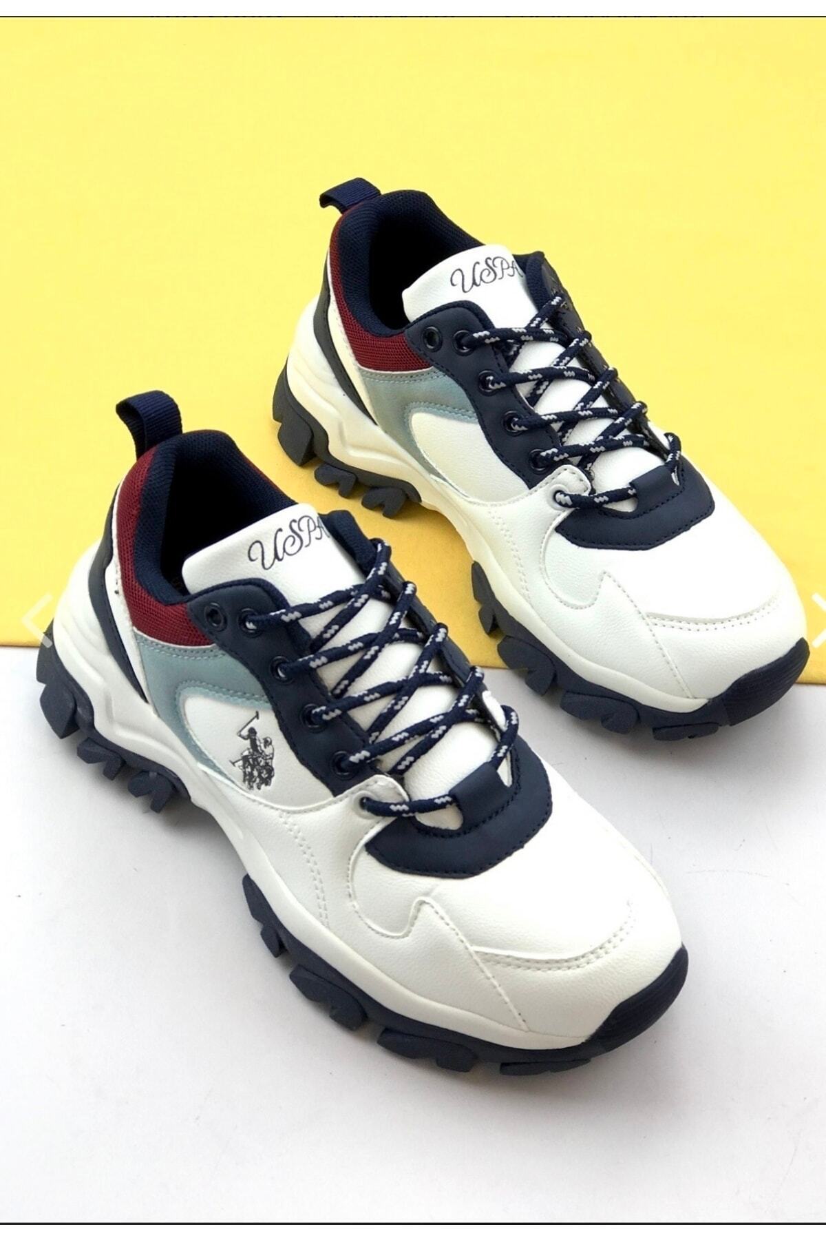 Beyaz - U.s Polo Assn Tracky Kadın Renkli Sneaker Sneaker / Beden : 39 / Cinsiyet : Kadın / Kız