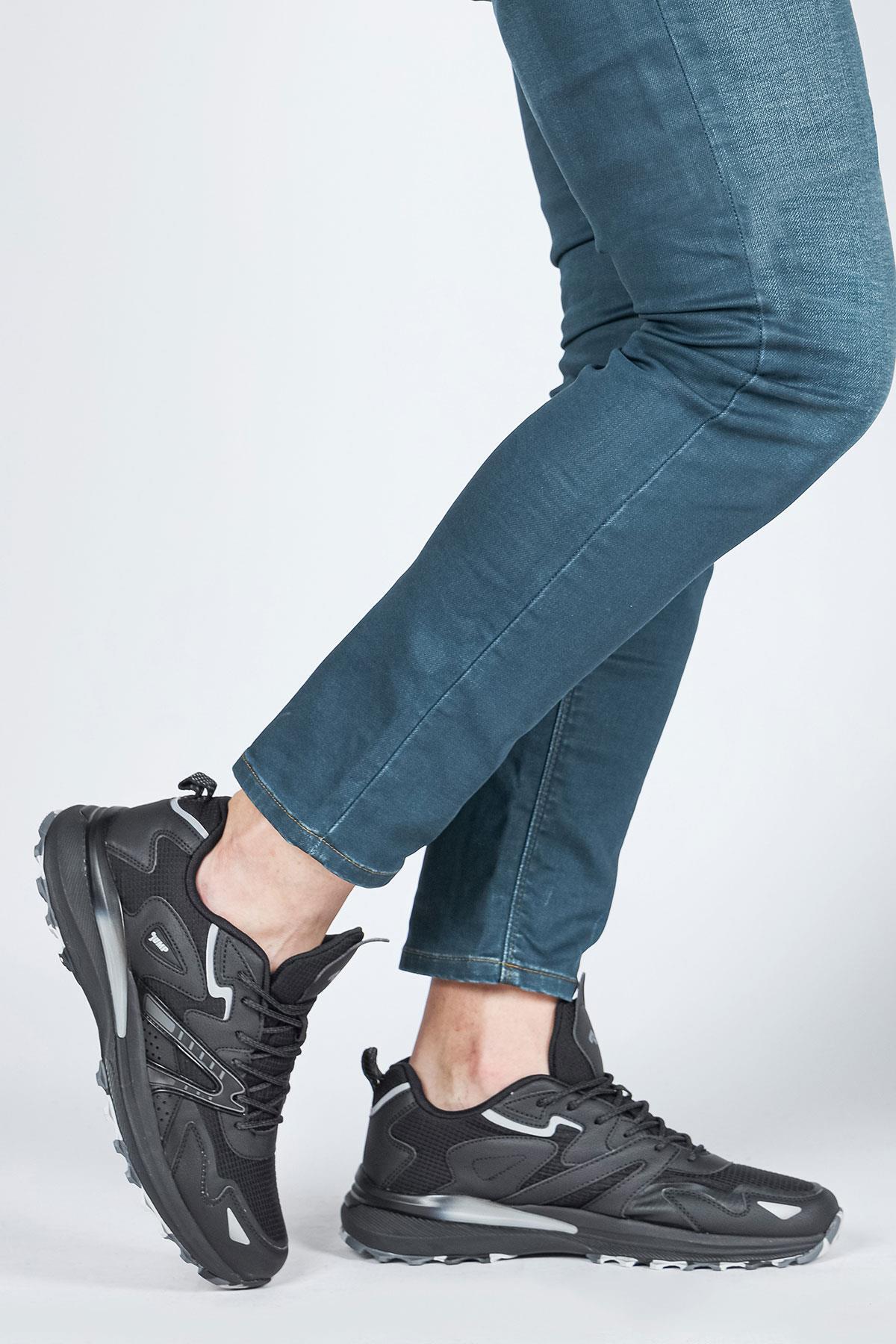 29725 Siyah Erkek Sneaker Günlük Spor Ayakkabı / Beden : 40 / Cinsiyet : Erkek