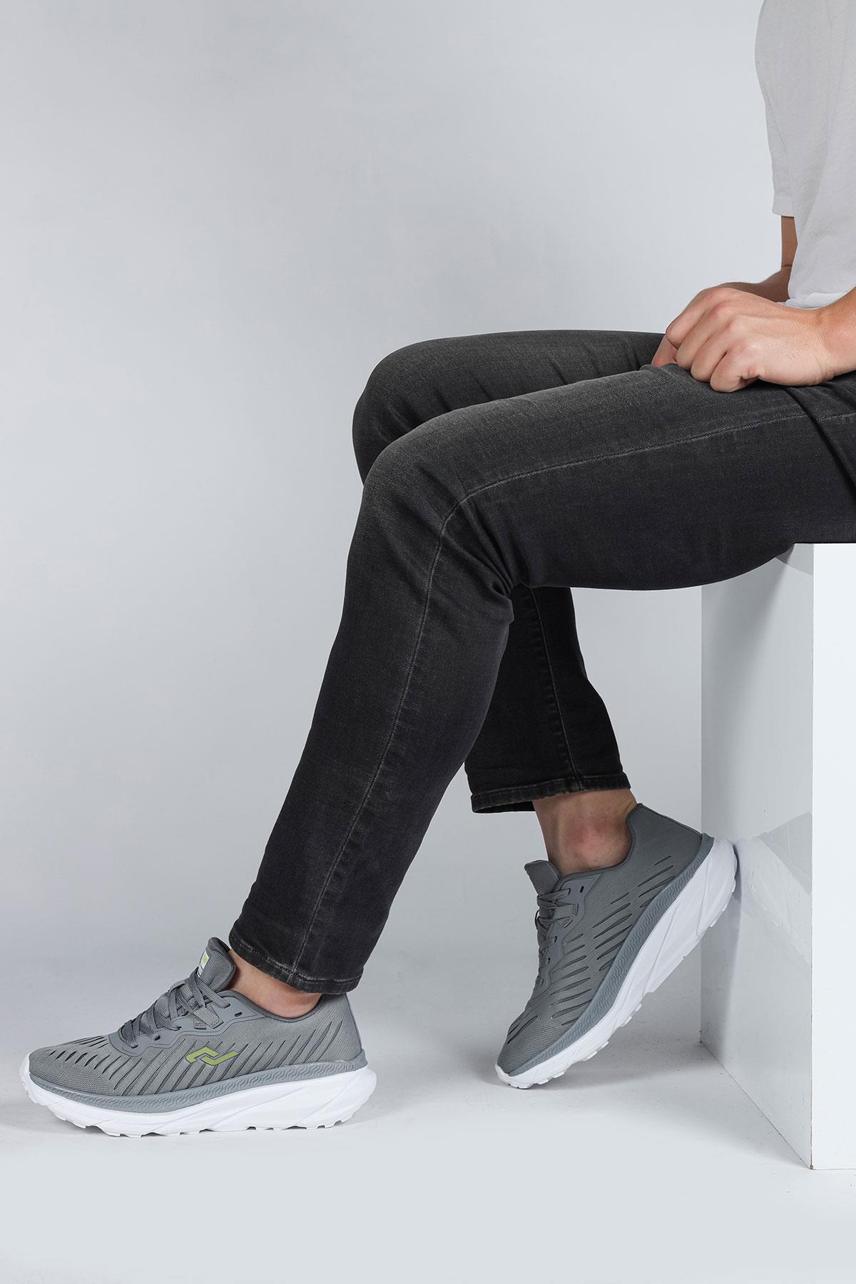 29769 Gri Erkek Sneaker Günlük Spor Ayakkabı / Beden : 44 / Cinsiyet : Erkek