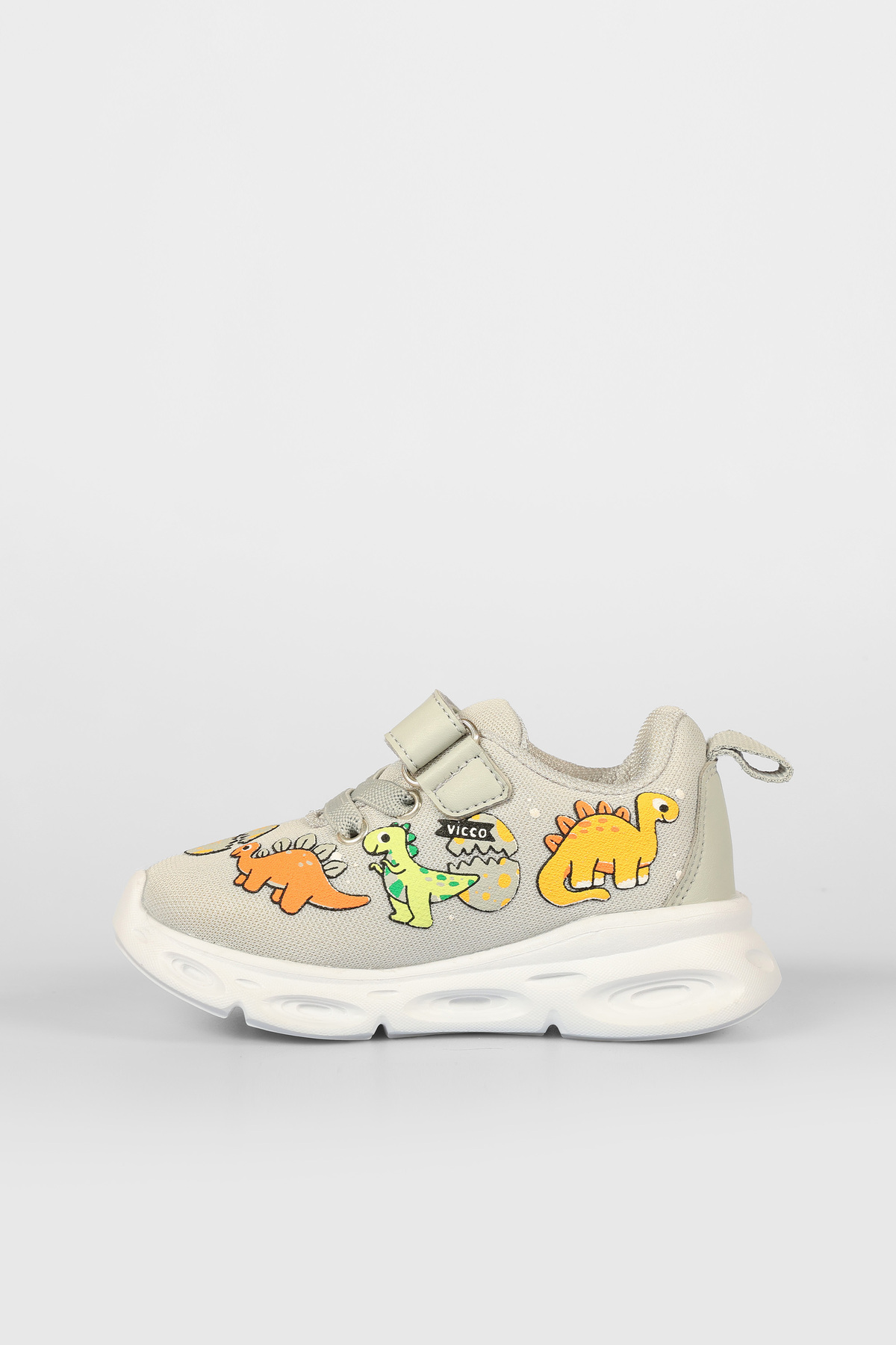 Dino Işıklı Unisex Okul Öncesi Gri Spor Ayakkabı / Beden : 27 / Cinsiyet : Unisex
