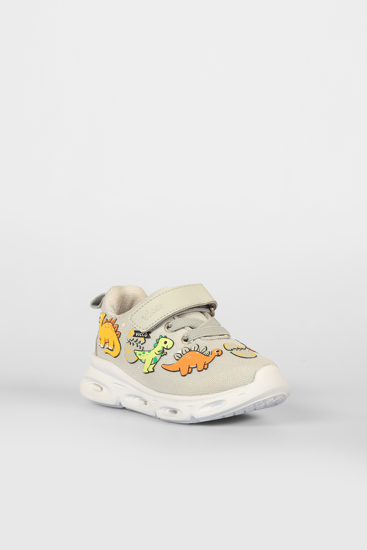 Dino Işıklı Unisex Okul Öncesi Gri Spor Ayakkabı / Beden : 27 / Cinsiyet : Unisex