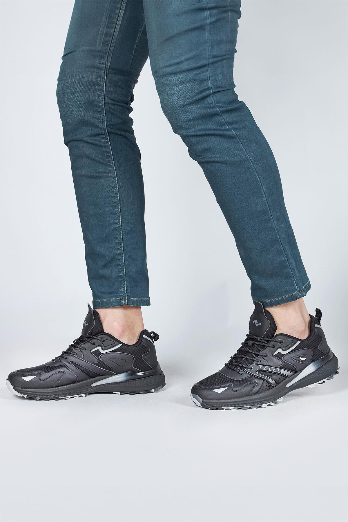 29725 Siyah Erkek Sneaker Günlük Spor Ayakkabı / Beden : 40 / Cinsiyet : Erkek