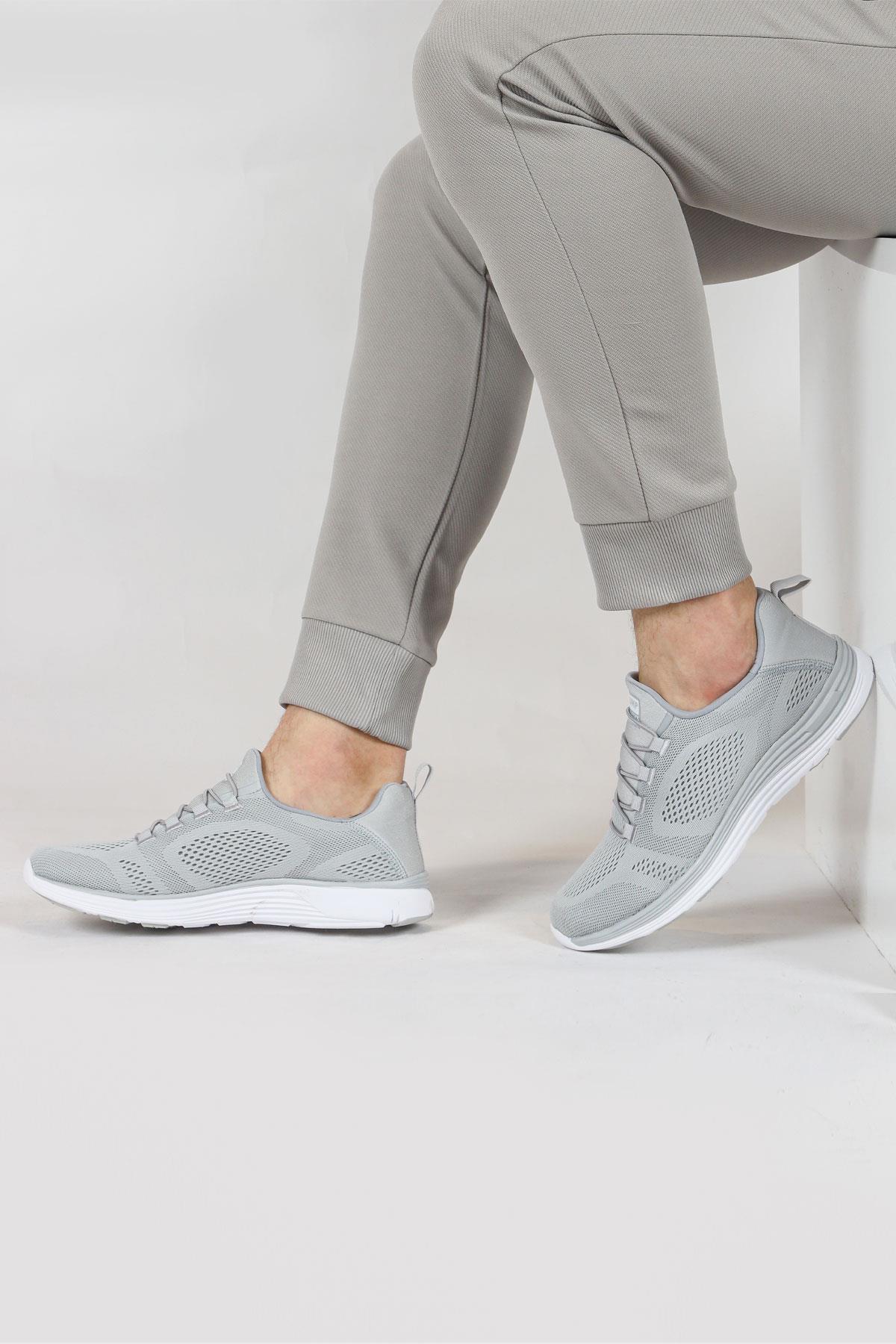 34635 Gri Erkek Sneaker Günlük Spor Ayakkabı / Beden : 42 / Cinsiyet : Erkek