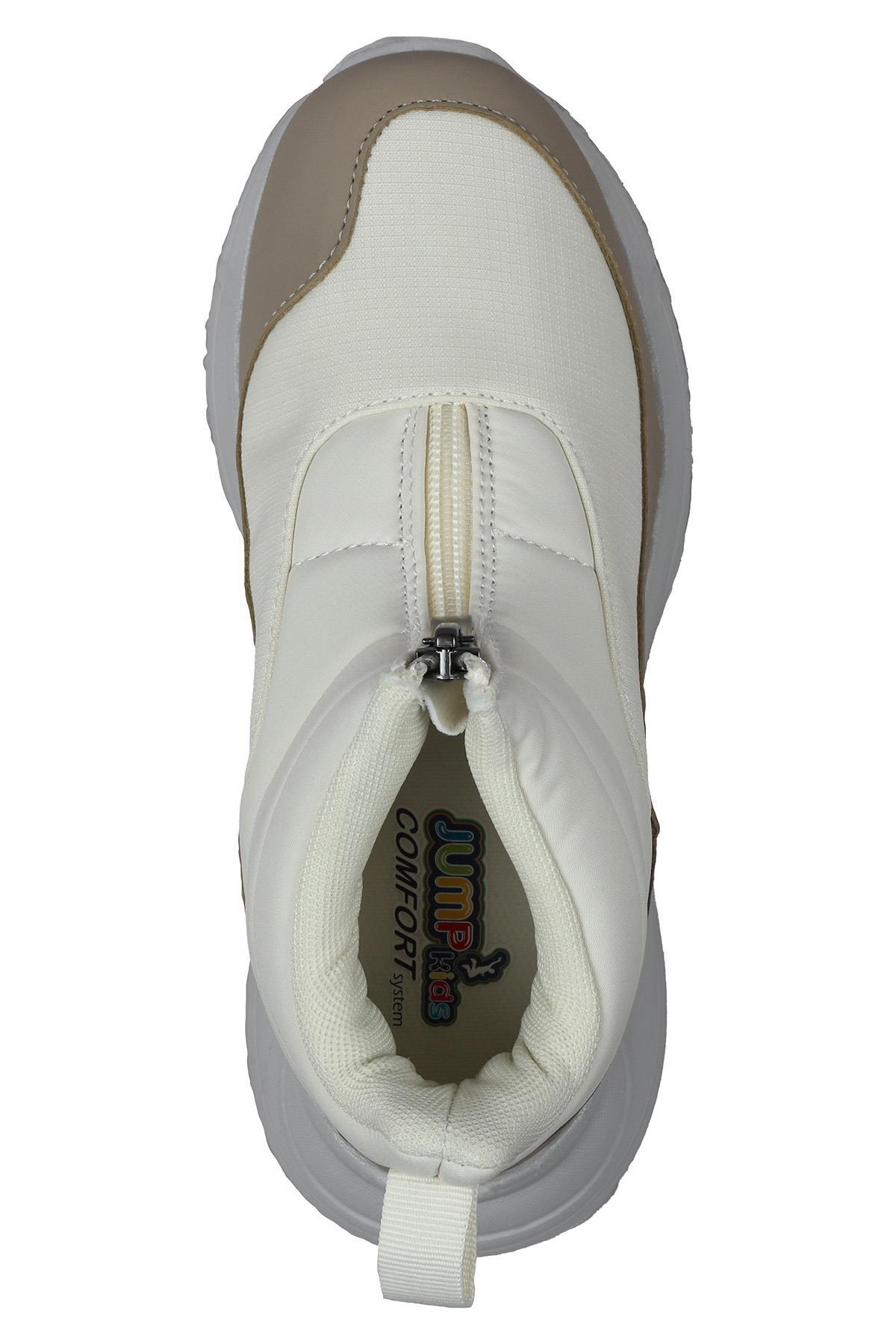 29177 Fermuarlı Bej Kız Çocuk Günlük Bot / Beden : 32 / Cinsiyet : Kadın / Kız