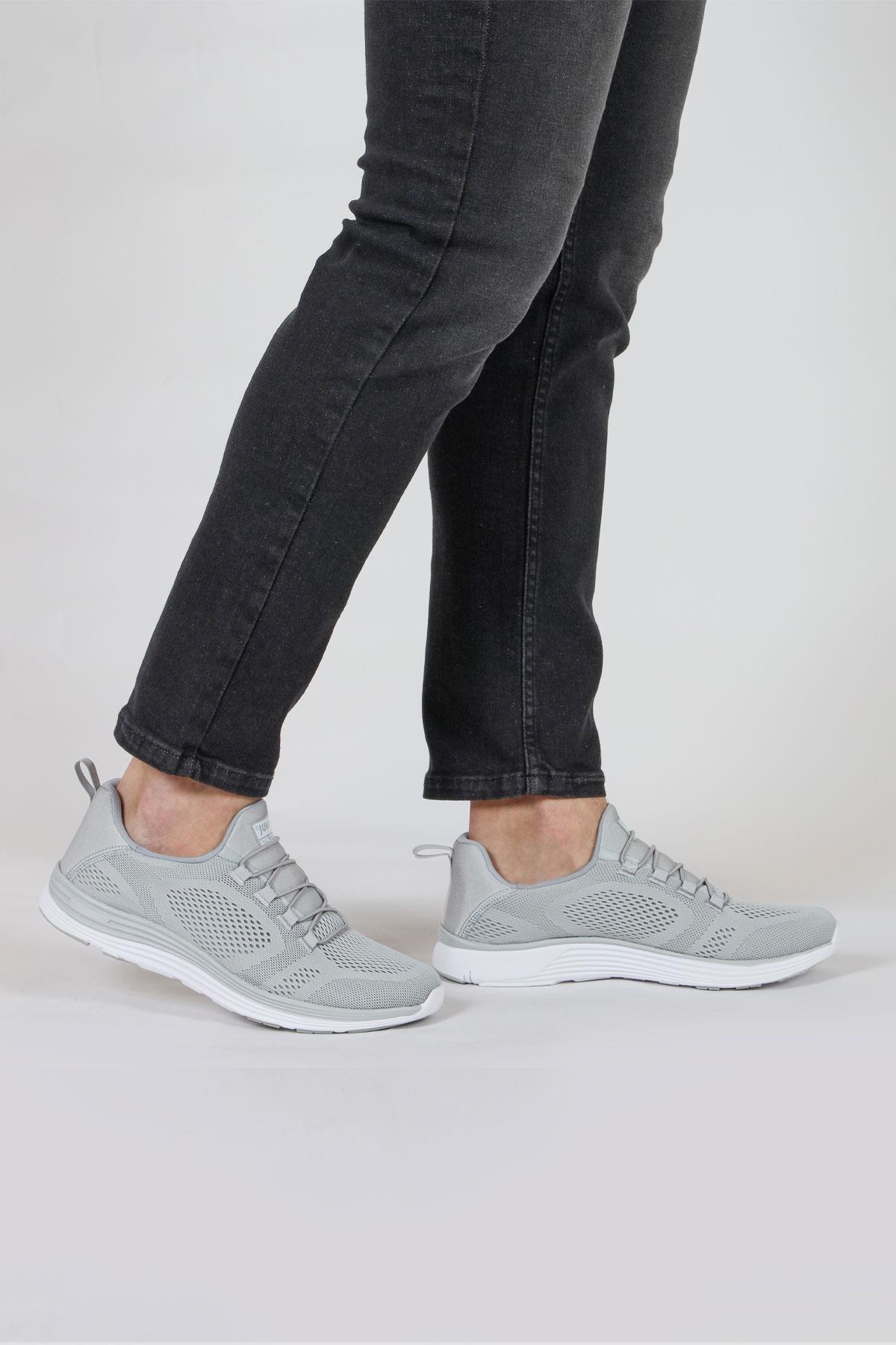 34635 Gri Erkek Sneaker Günlük Spor Ayakkabı / Beden : 43 / Cinsiyet : Erkek