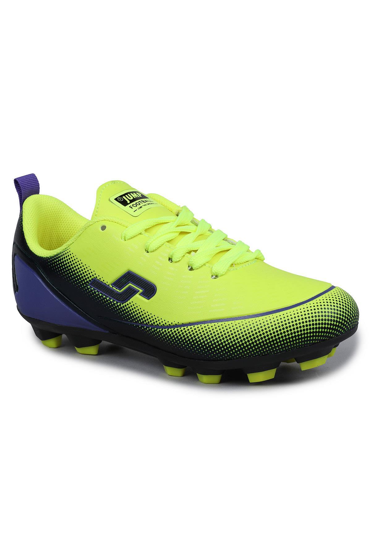 30290 Neon Yeşil Çocuk Çim - Halı Saha Krampon Futbol Ayakkabısı / Beden : 32 / Cinsiyet : Unisex