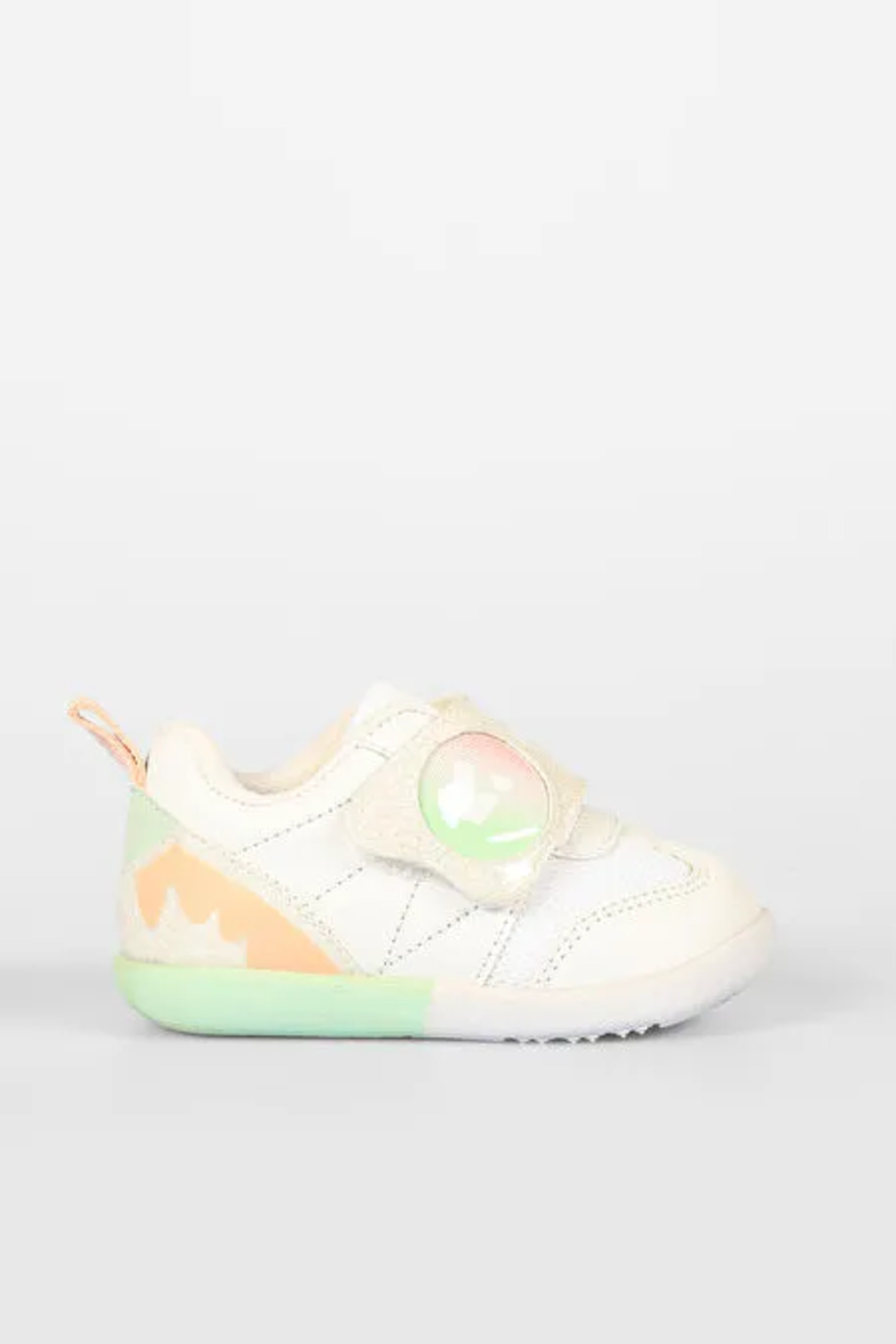 Donut Ortapedik Kauçuk Hafif Taban Cırtlı Bebe İlk Adım Spor Ayakkabı Beyaz Pudra / Beden : 23 / Cinsiyet : Unisex