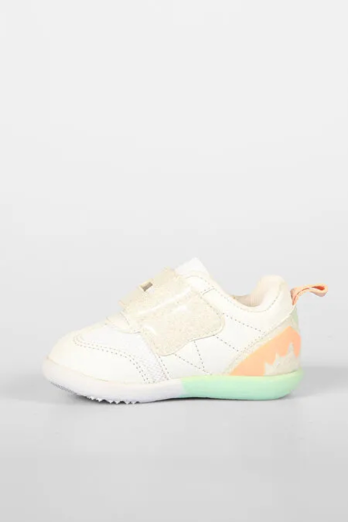 Donut Ortapedik Kauçuk Hafif Taban Cırtlı Bebe İlk Adım Spor Ayakkabı Beyaz Pudra / Beden : 23 / Cinsiyet : Unisex